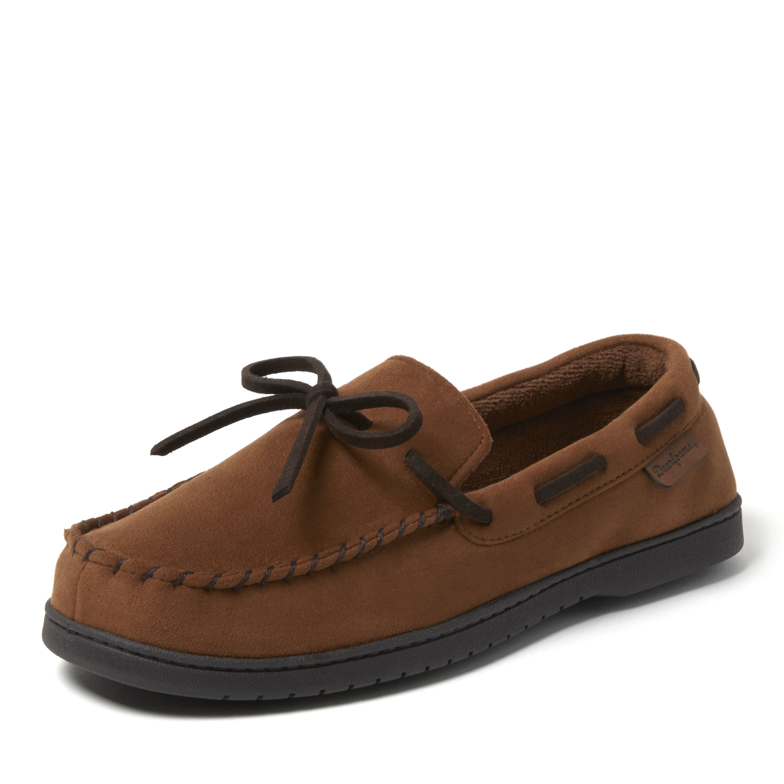 Men's Toby Microsuede Moccasin with Tie and Whipstitch