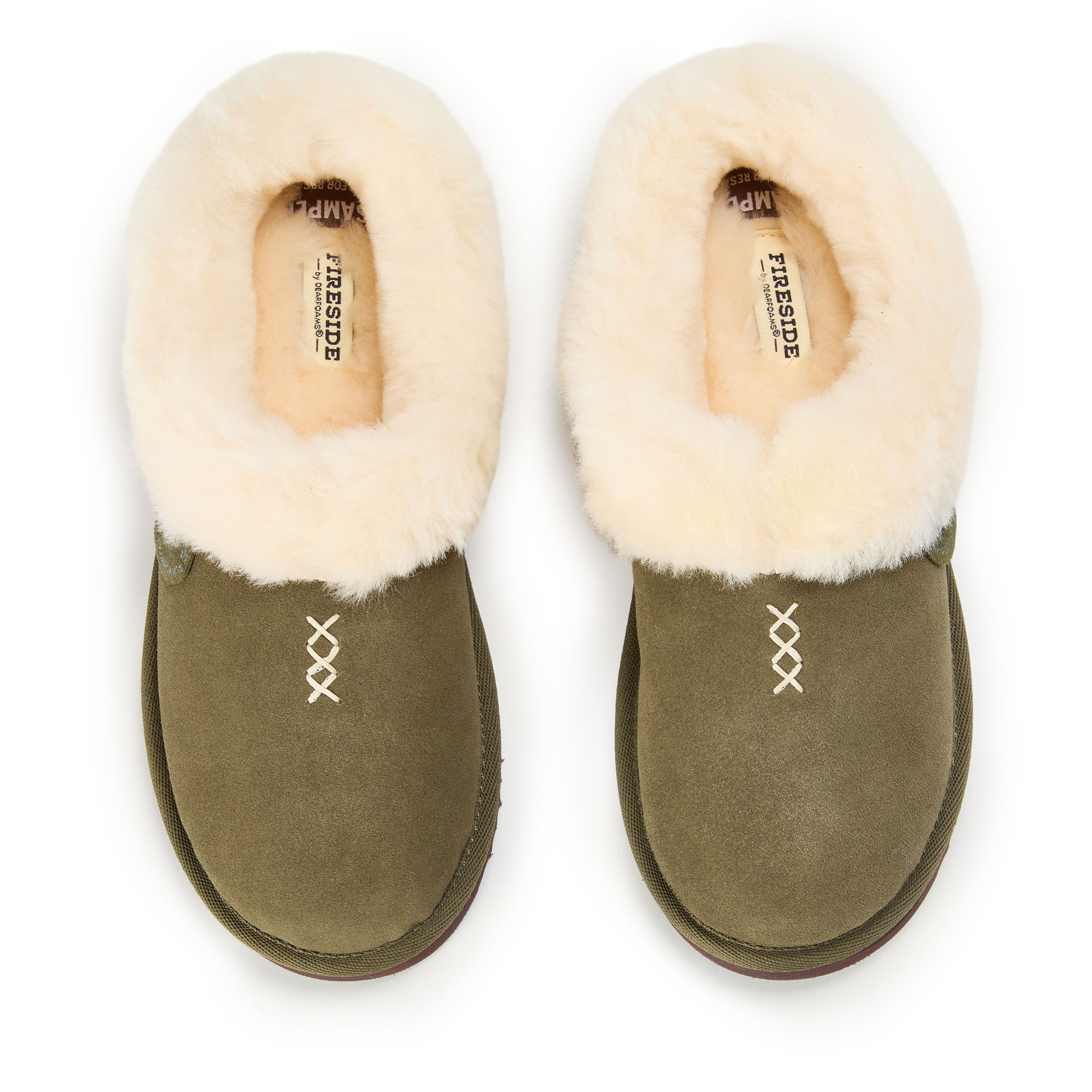 Women's Fireside by Dearfoams Adelaide Genuine Shearling Clog Slipper - Water Resistant