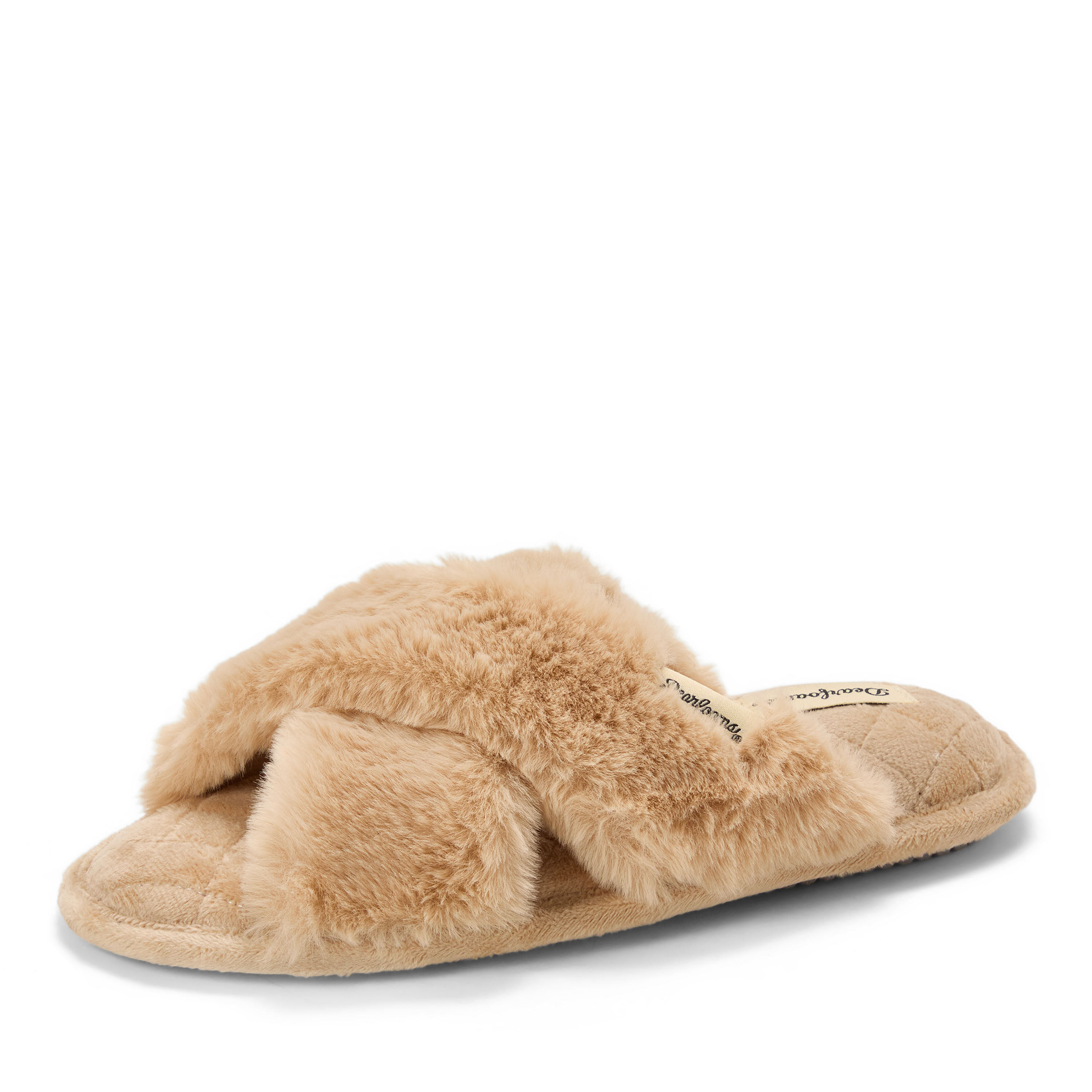 Women's Jessica Furry Crossband Slide Slipper