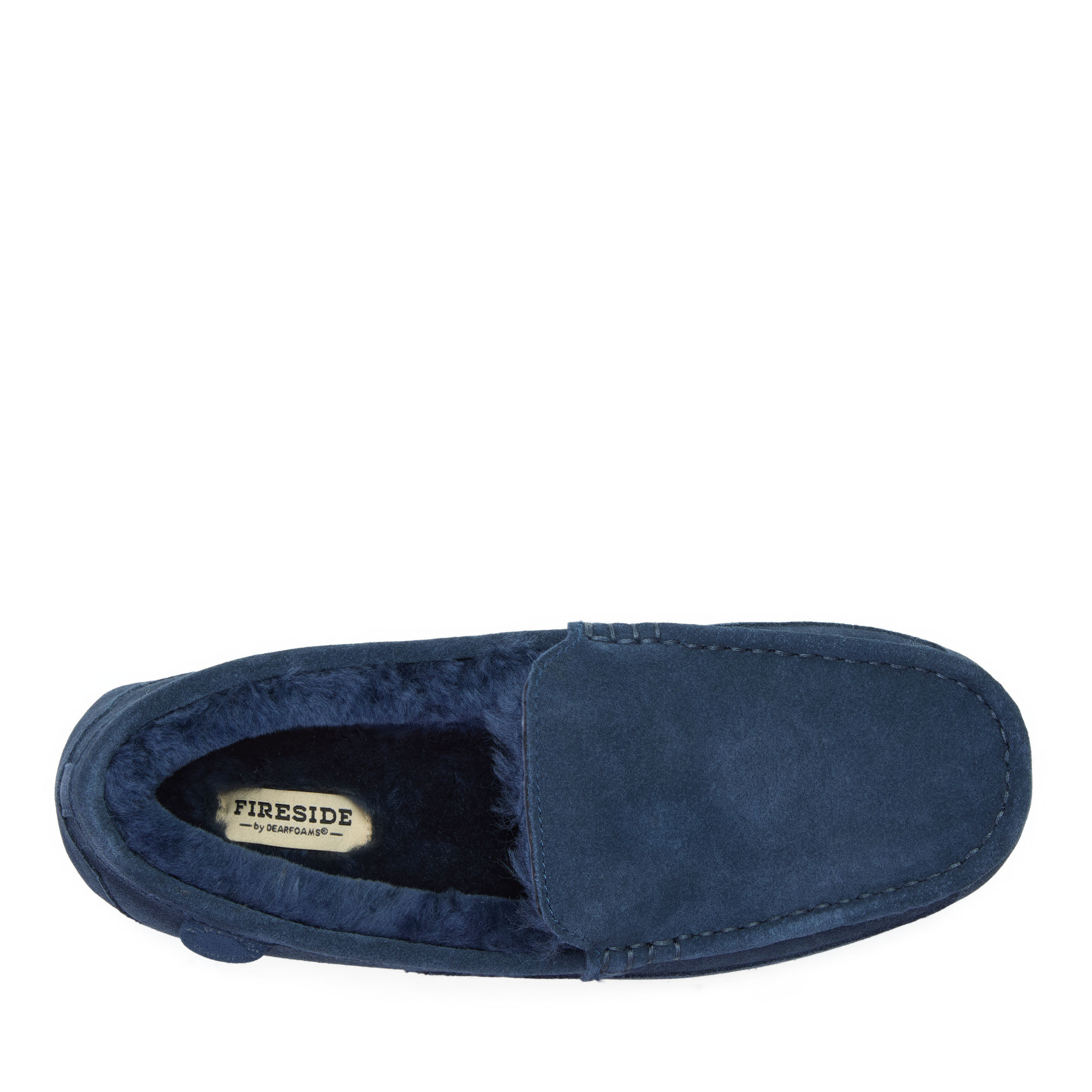 Men's Fireside by Dearfoams Melbourne Genuine Shearling Moccasin Slipper