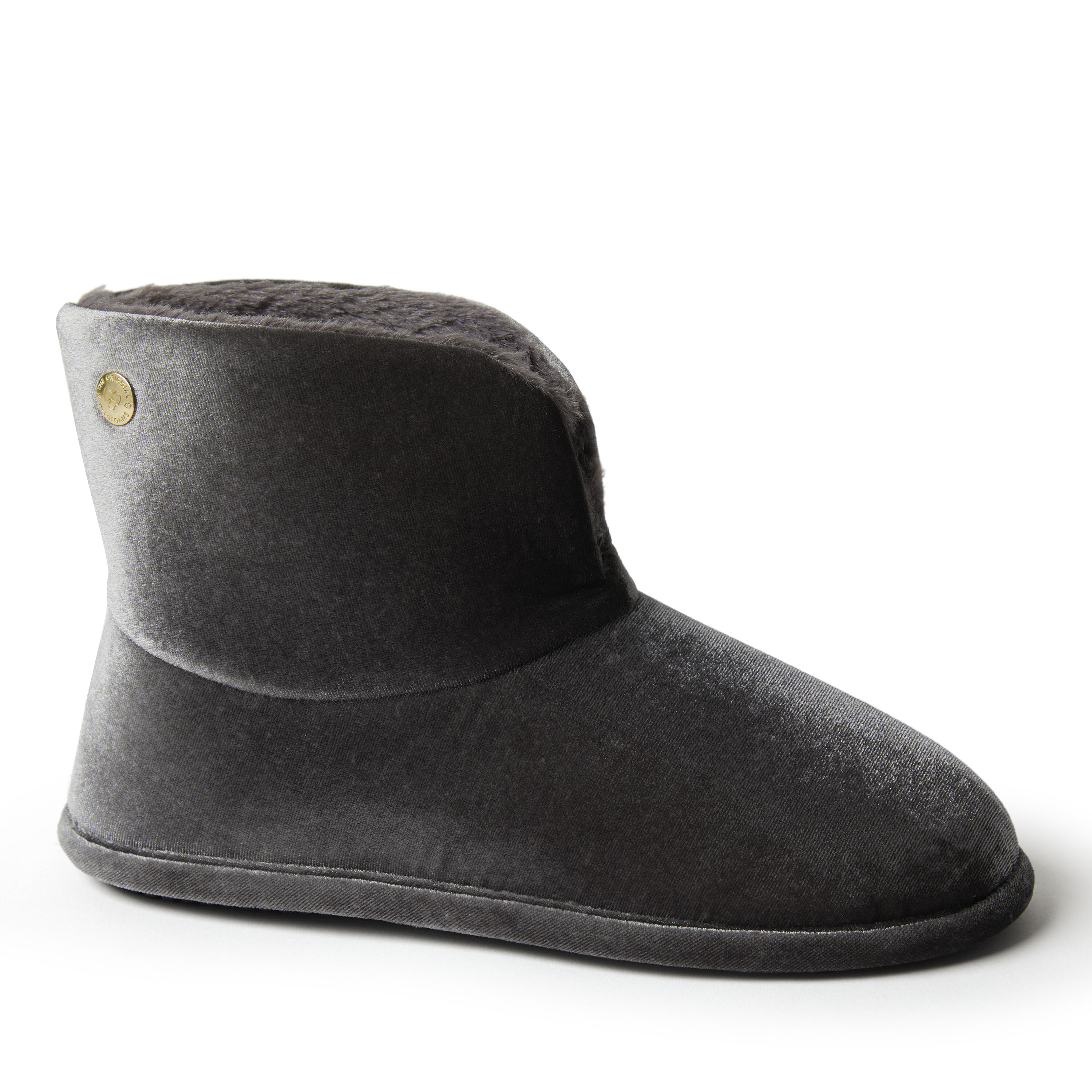 Women's sara sales velour bootie slipper