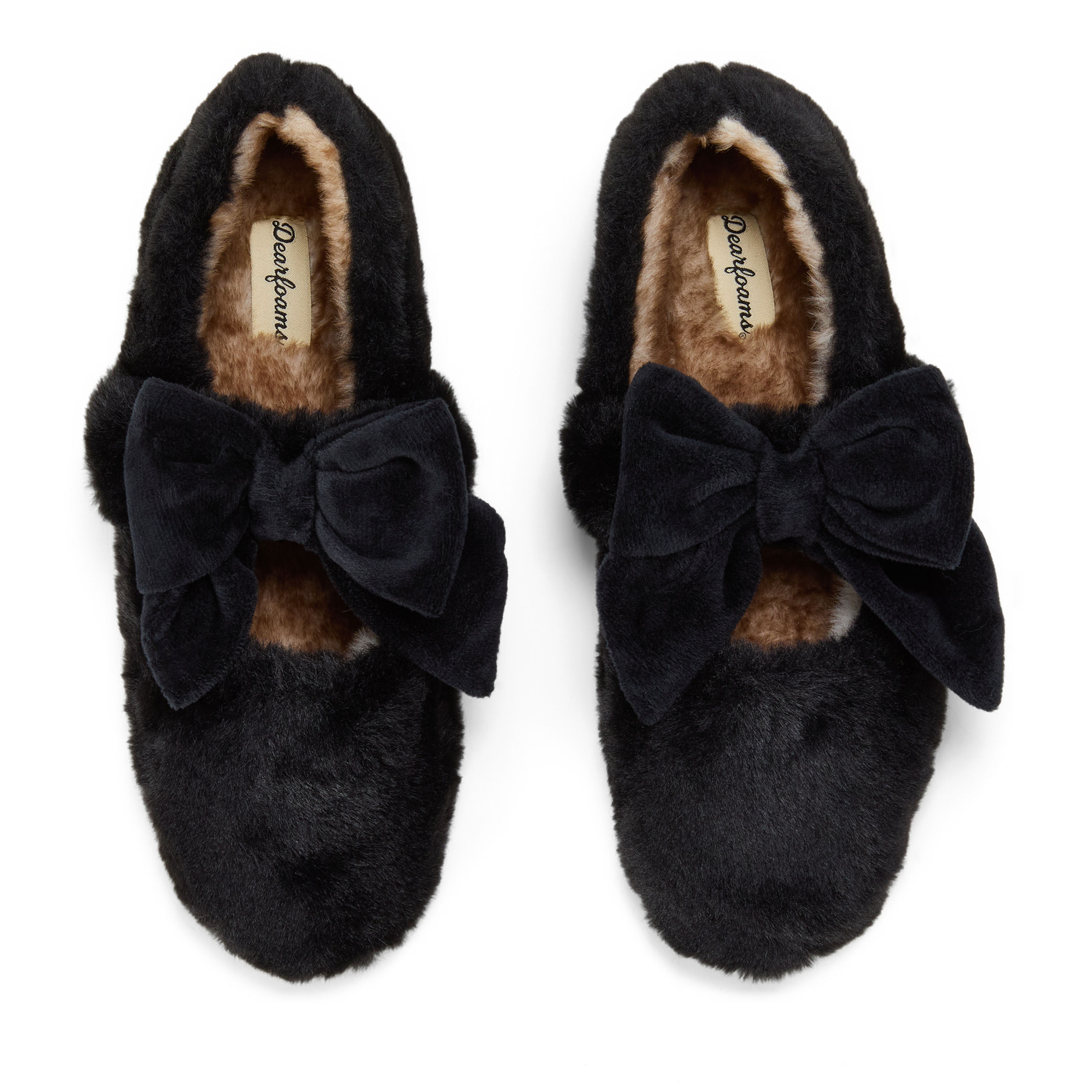 Dearfoams Women's Pennie Maryjane With Bow Slippers