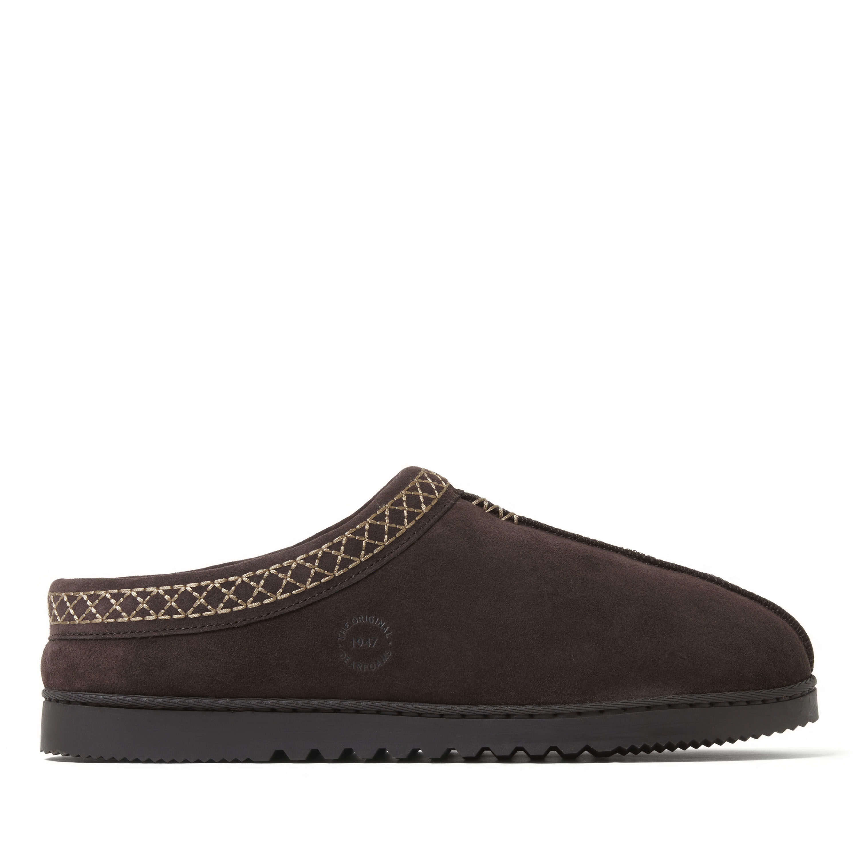 Men's Dean Genuine Suede Clog with Embroidery
