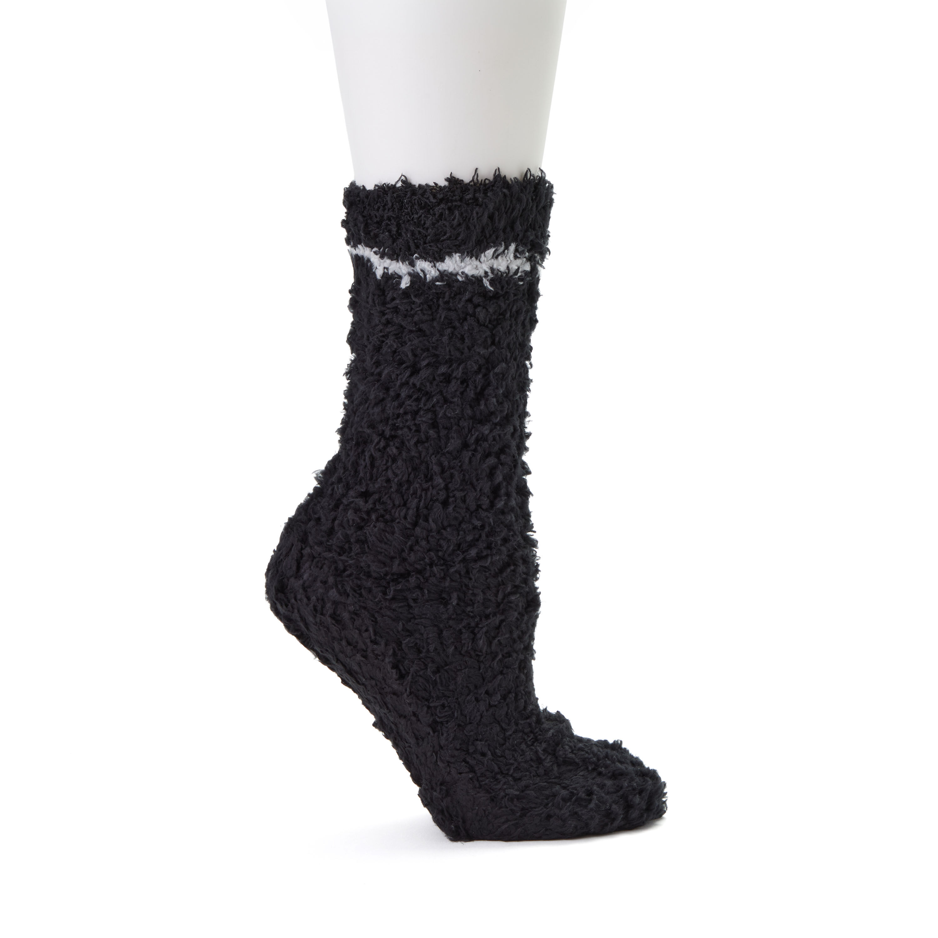 Ladies Solid Cozy Crew Sock 2 Pack