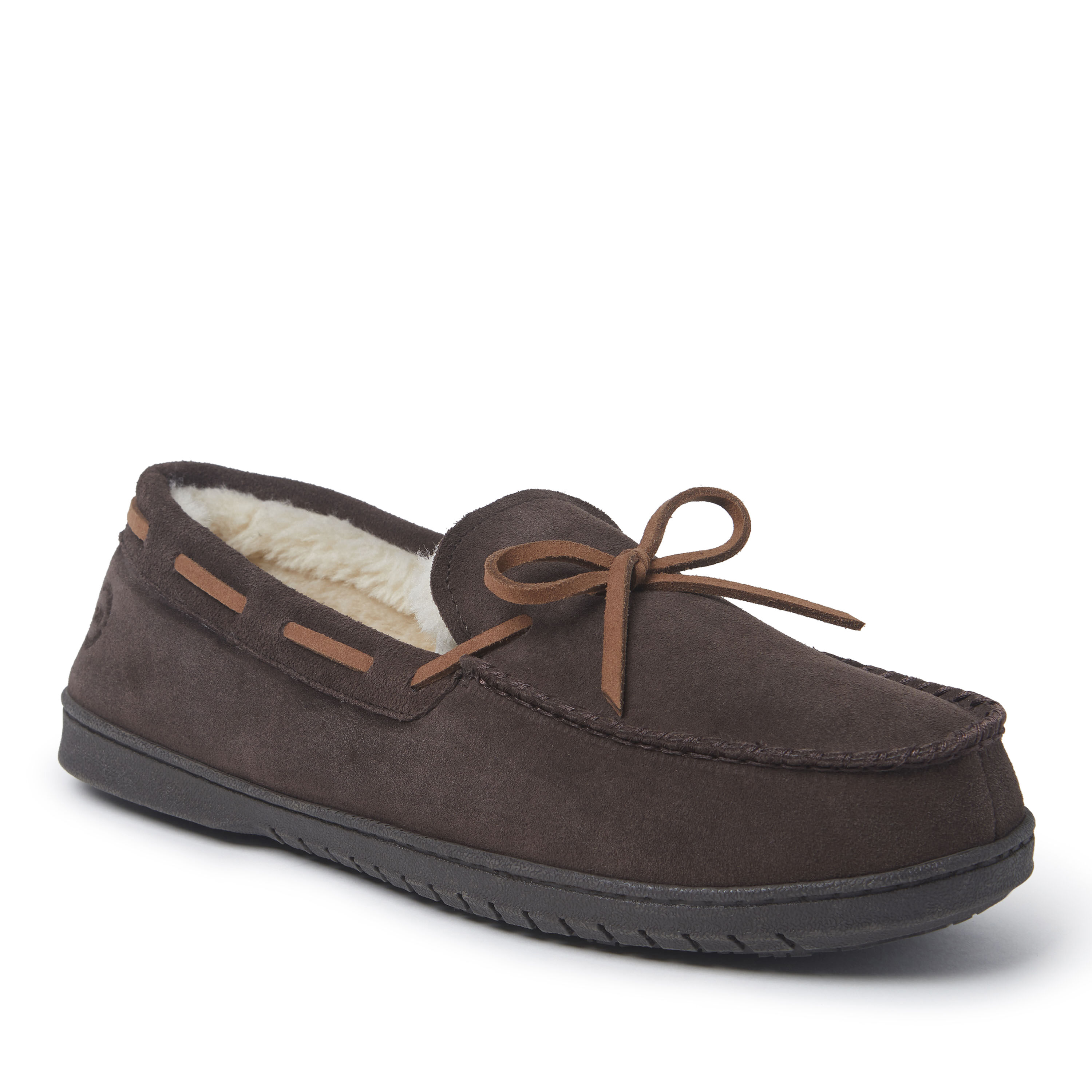 Men's Hudson Genuine Suede Moccasin with Tie