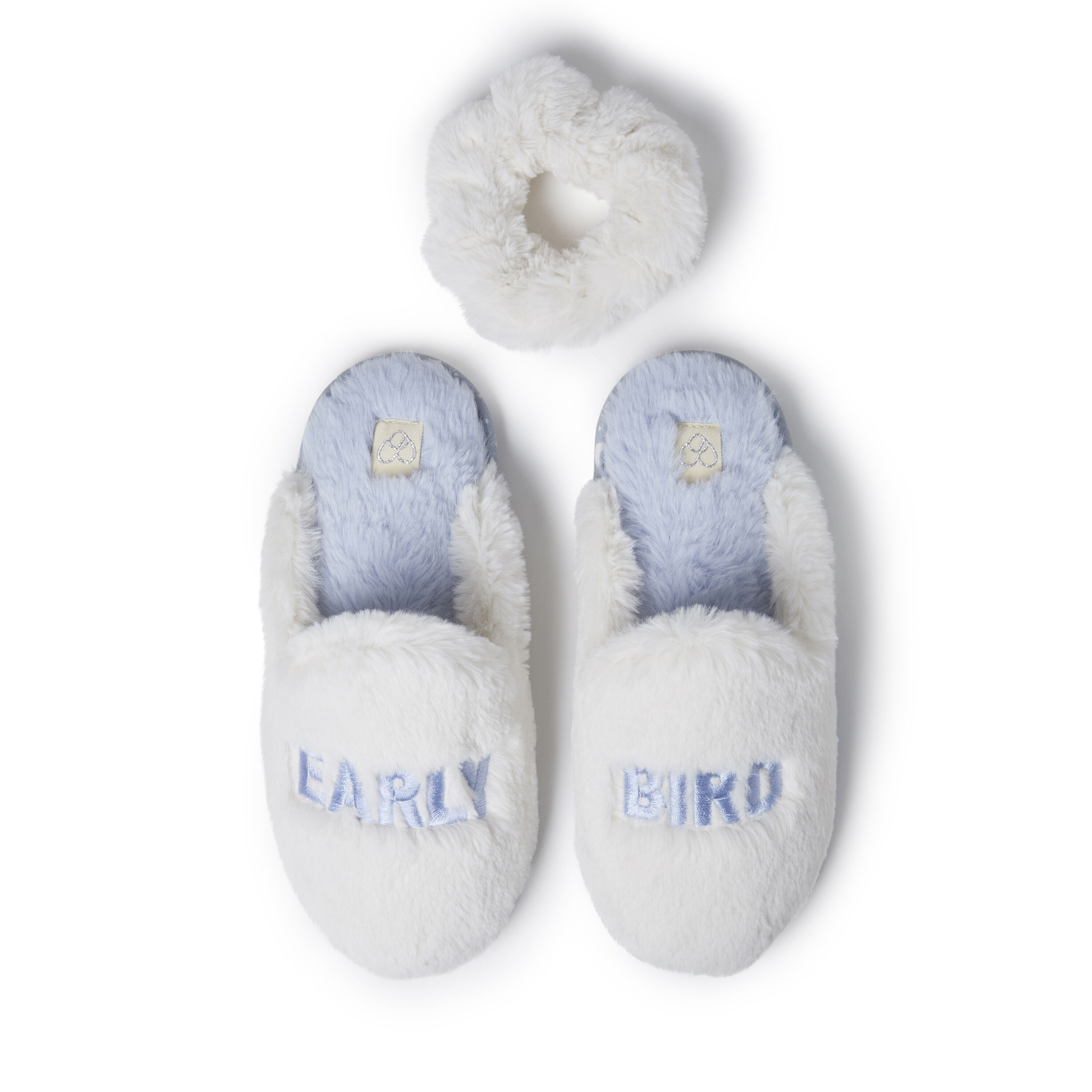 Women's Shay Furry Scuff with Scrunchie Slipper