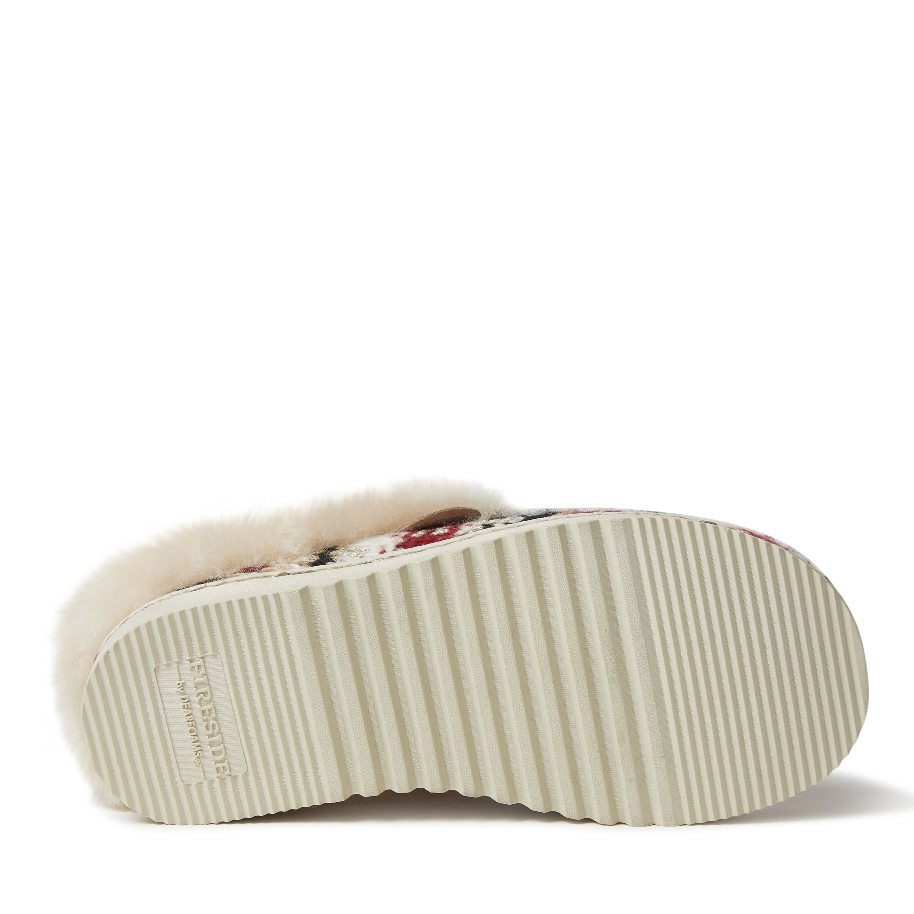 Women's Adelaide Sparkle Fairisle Knit & Genuine Shearling Clog Slipper