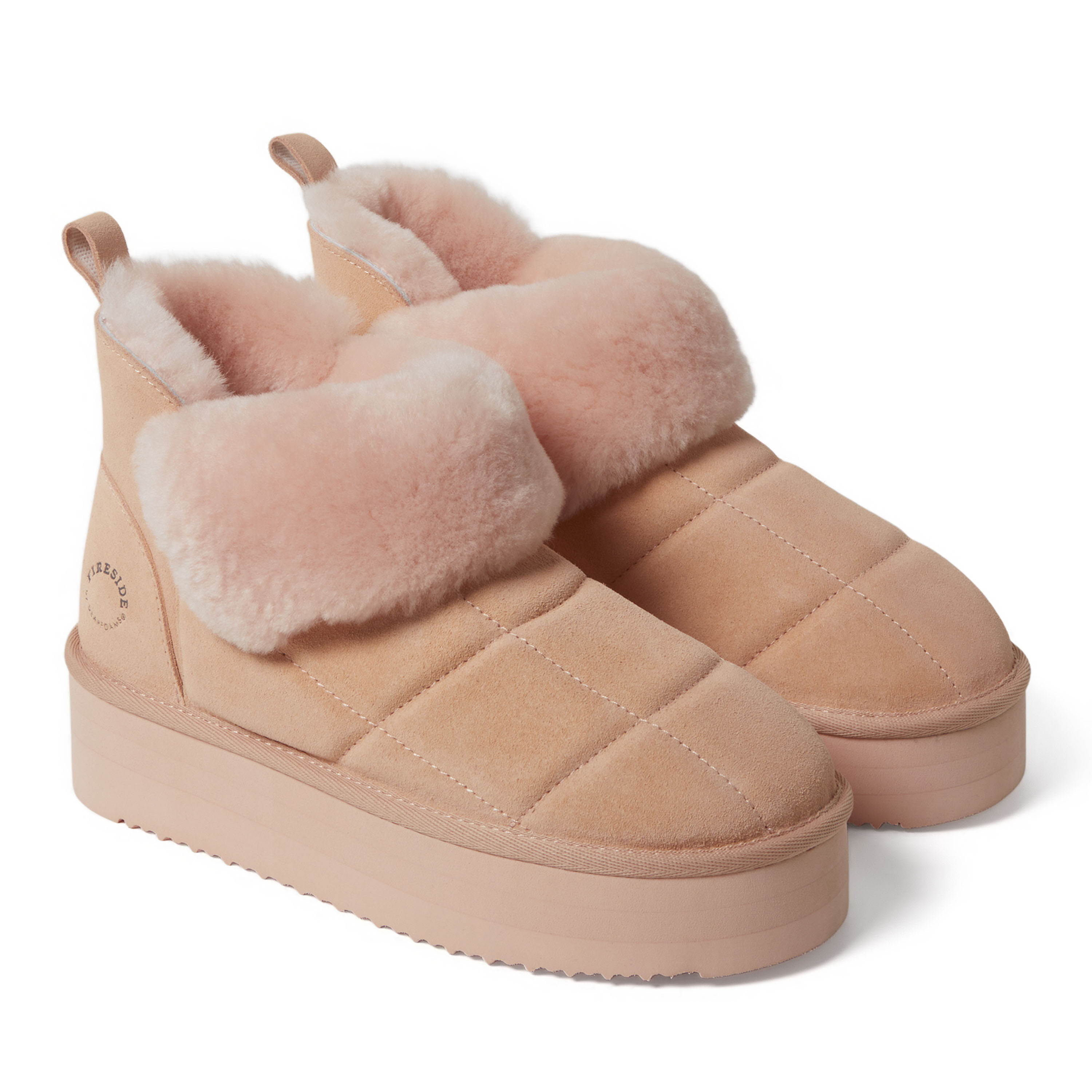 Women's Bayswater Genuine Shearling Quilted Platform Bootie