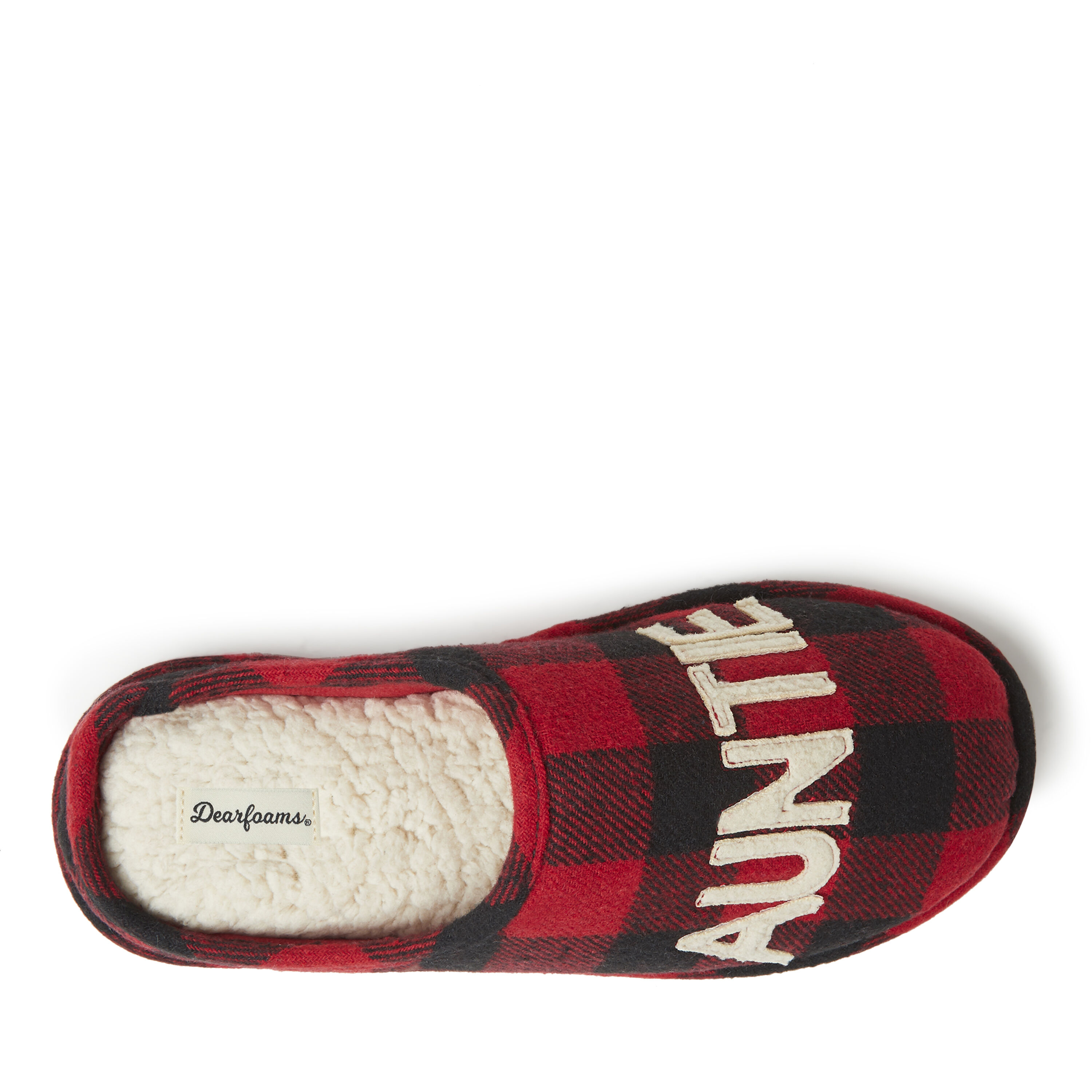 Women's dearfoams mama bear plaid clog slippers 2025