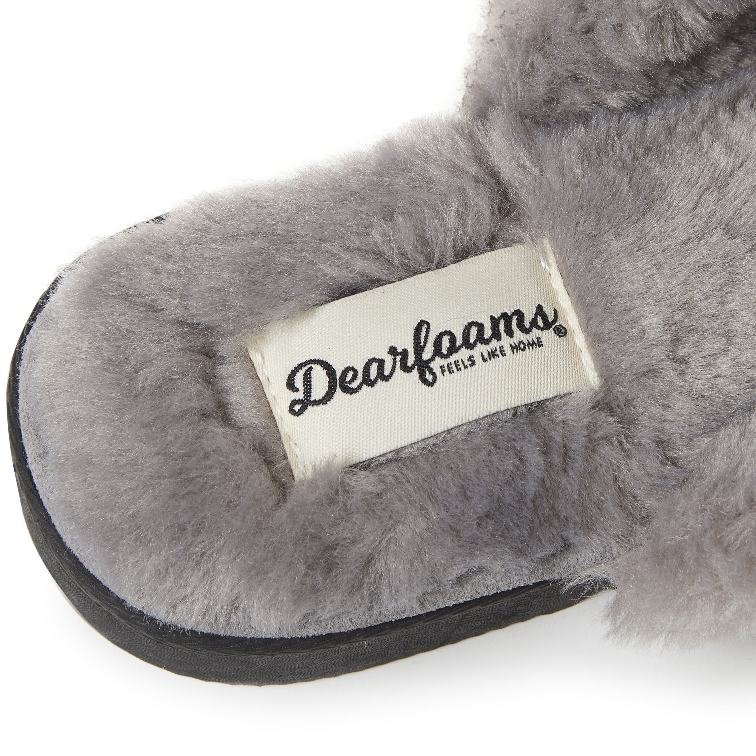 Women's Plush Faux Shearling Slide with Genuine Suede Trim Slipper