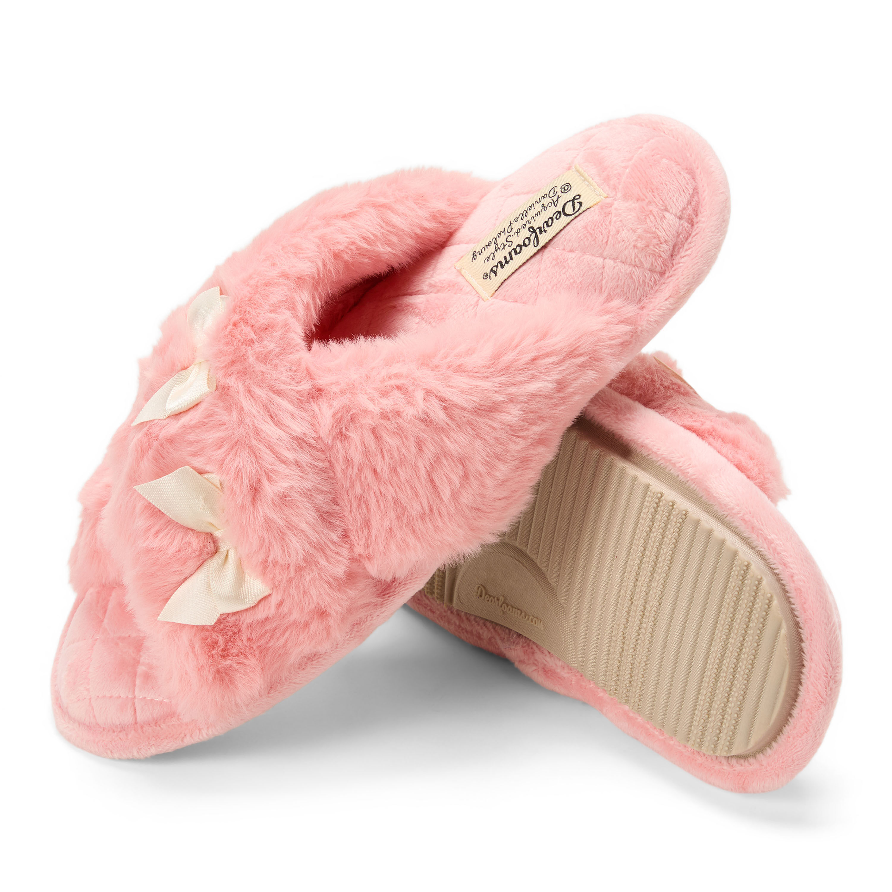 Women's Jessica Furry Crossband Slide Slipper