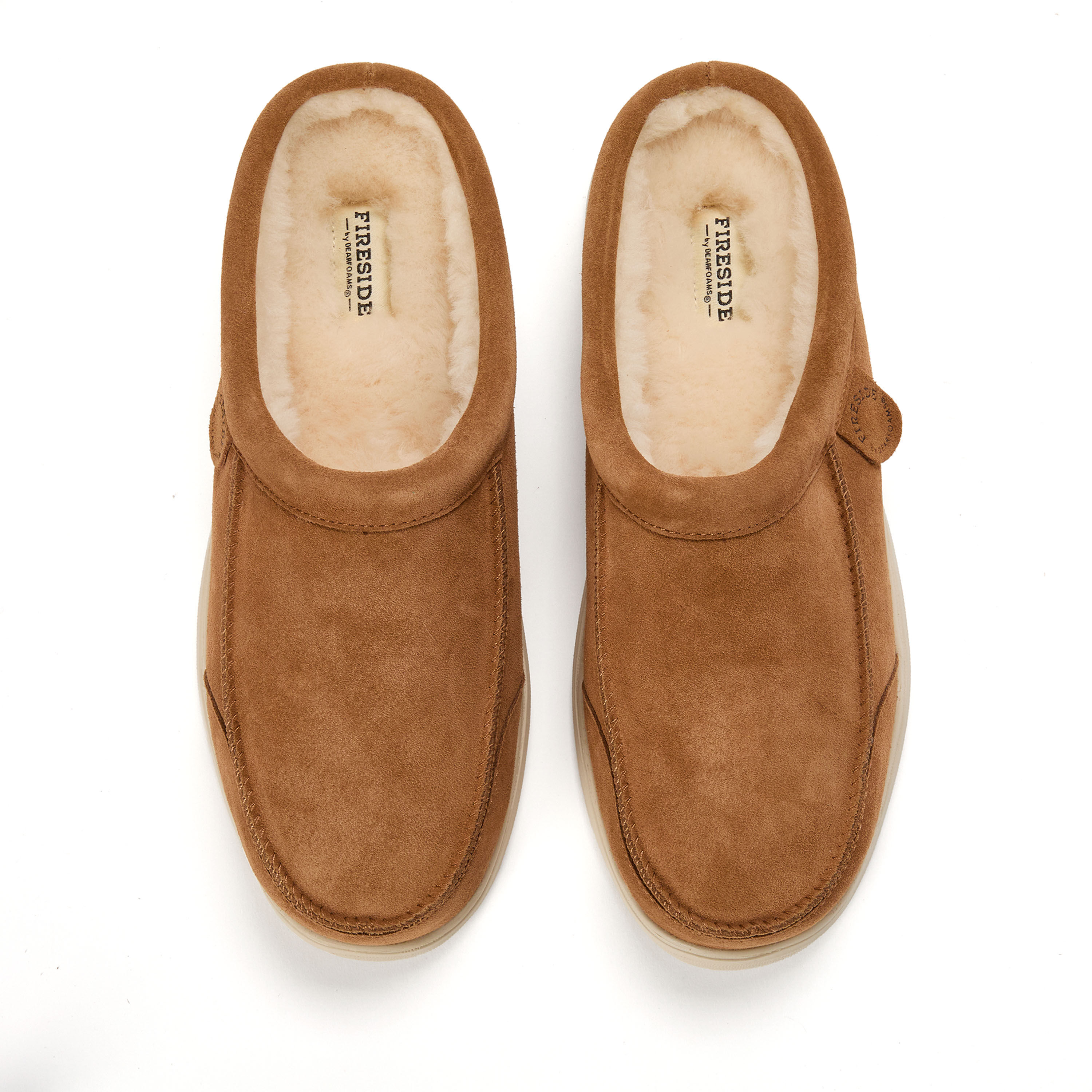 Men's Fireside by Dearfoams Lithgow Genuine Shearling Clog