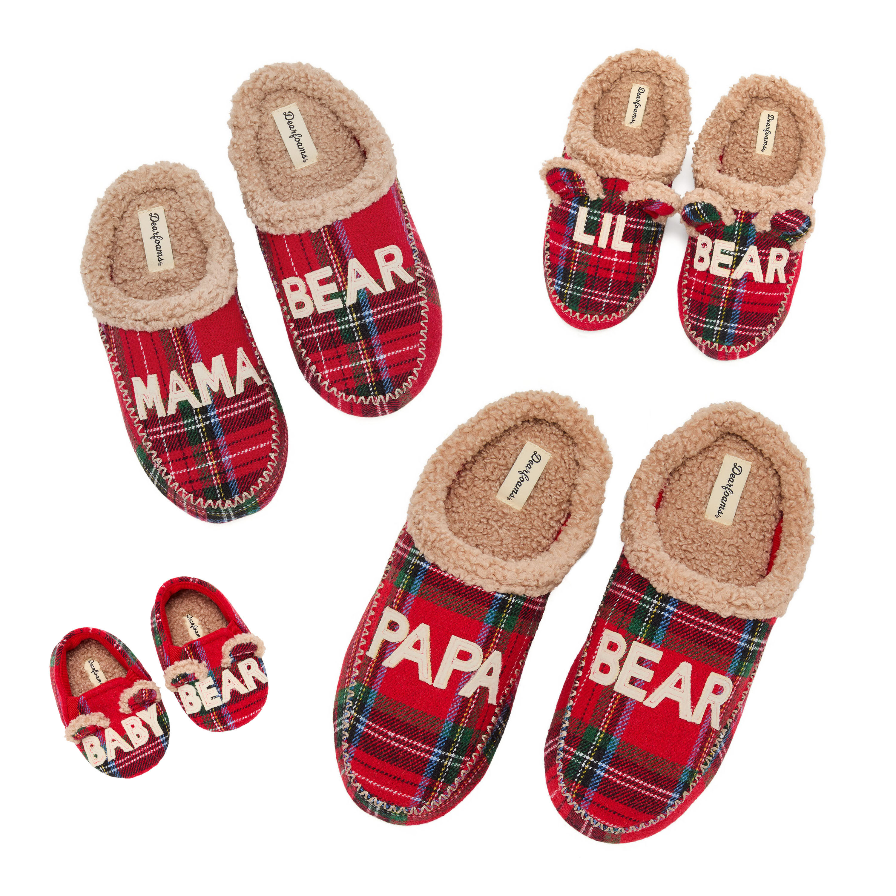 Family Bear Plaid Set