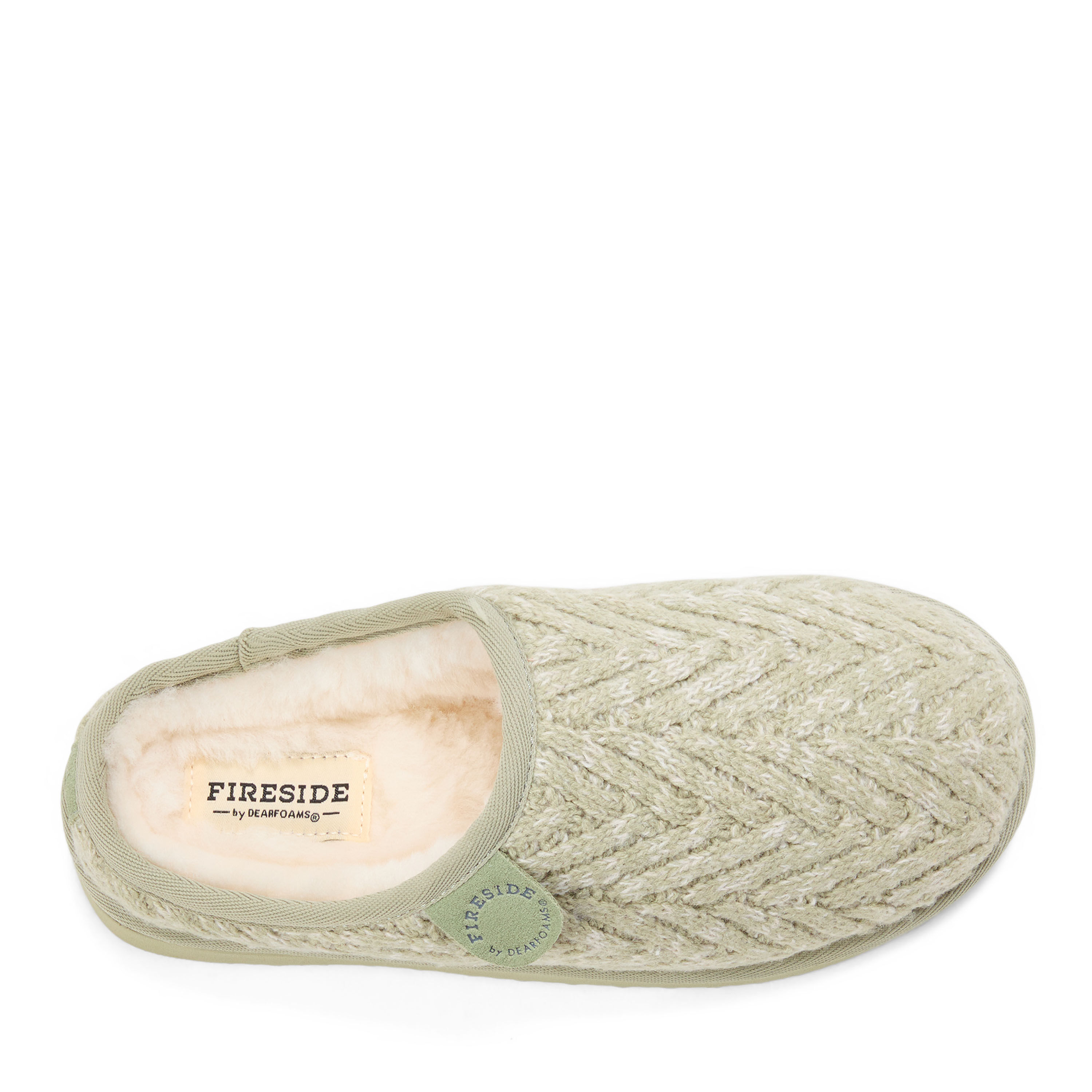 Women's Fireside by Dearfoams Greta Knit Shearling
