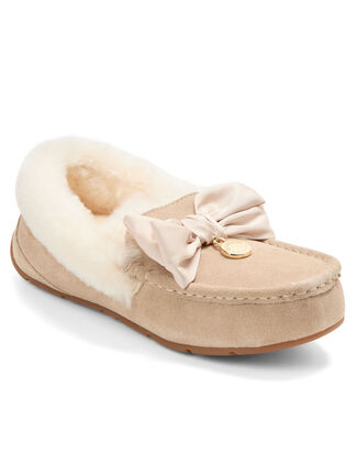 Women's Mel Dream Bow Genuine Shearling Moccasin