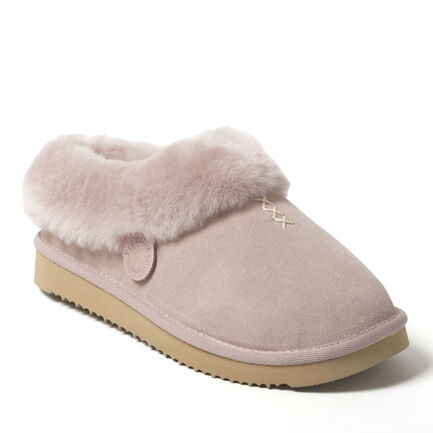 Women's Fireside by Dearfoams Adelaide Genuine Shearling Clog Slipper