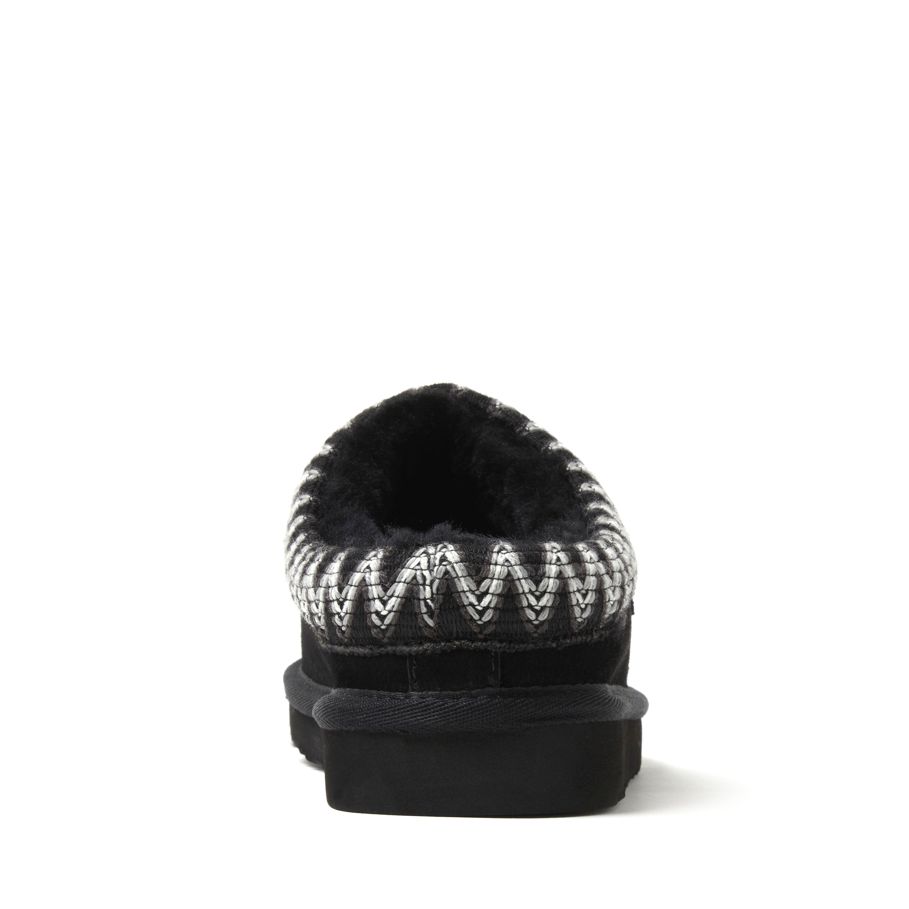 Women's Fireside by Dearfoams Greta Genuine Shearling Clog With Taping