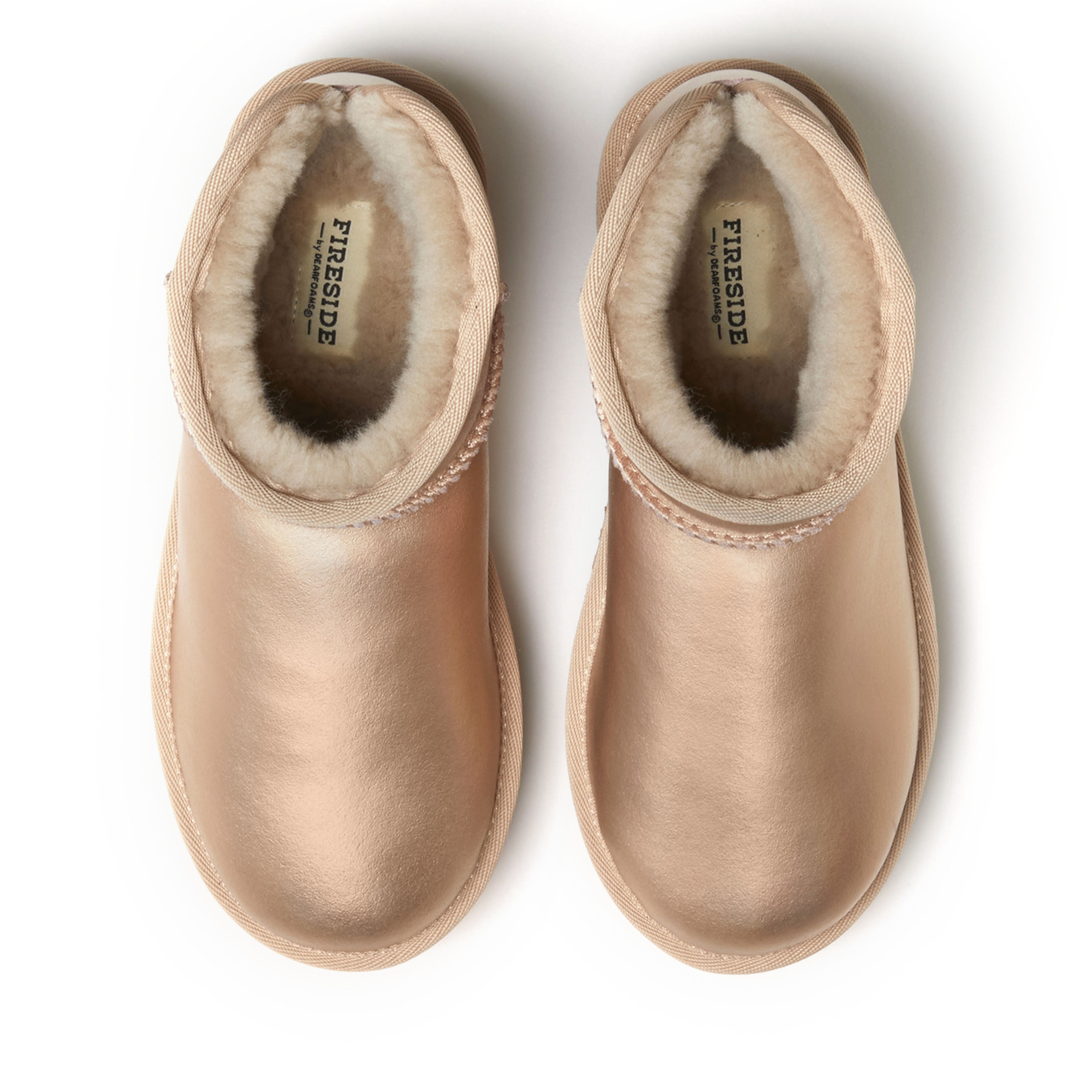 Women's Fireside by Dearfoams Kingston Genuine Shearling Platform Bootie