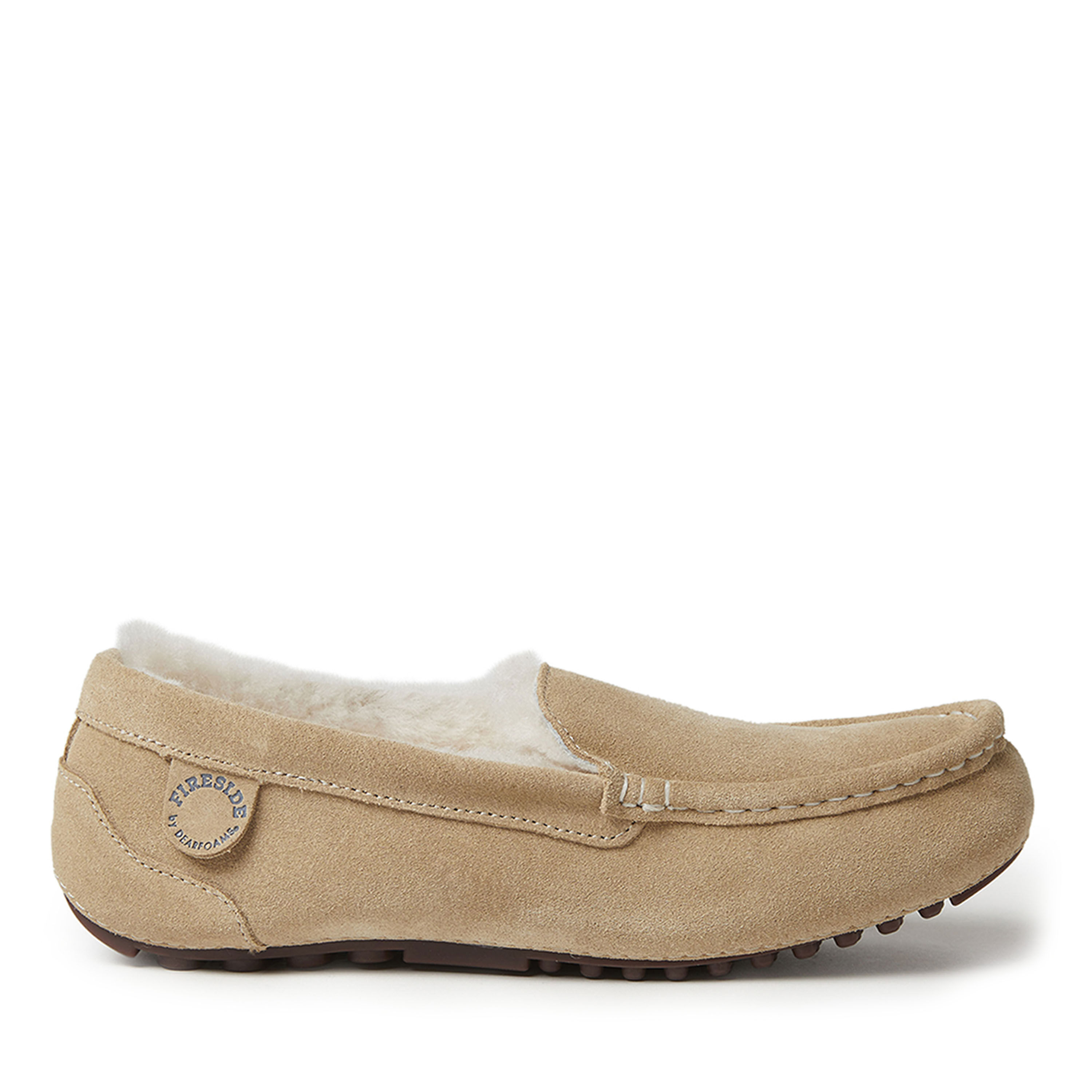 Women's Fireside by Dearfoams Mel Genuine Shearling Moccasin