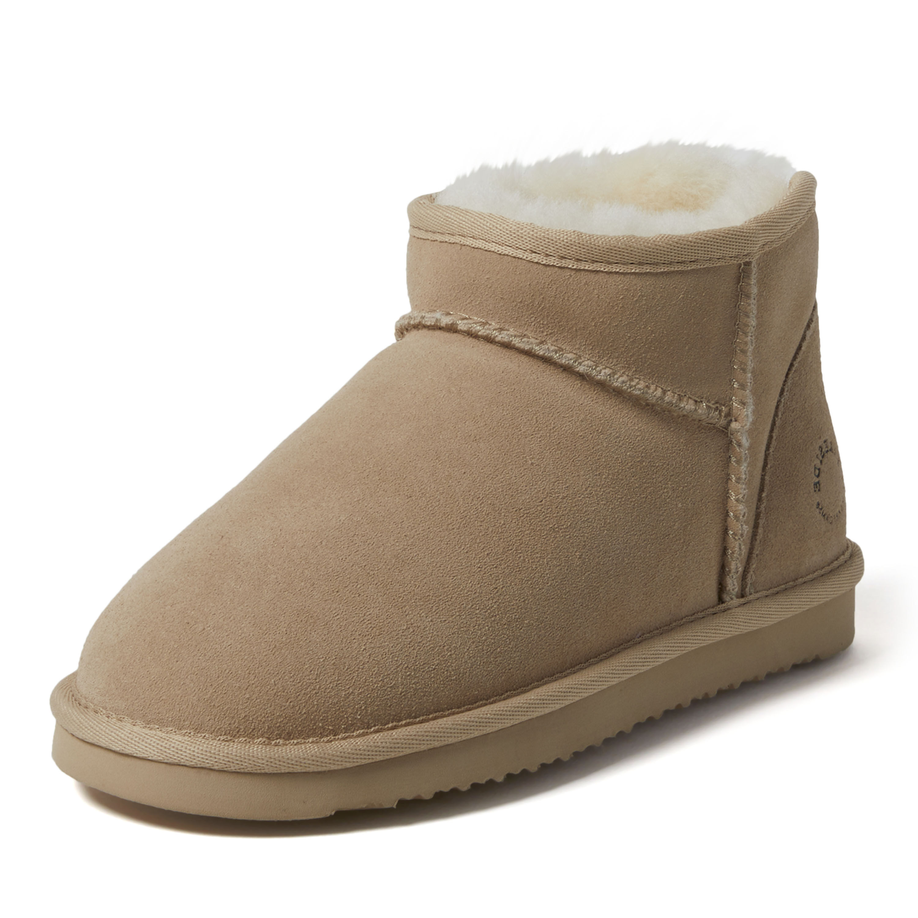 Women's Fireside by Dearfoams Riverland Genuine Shearling Micro Bootie
