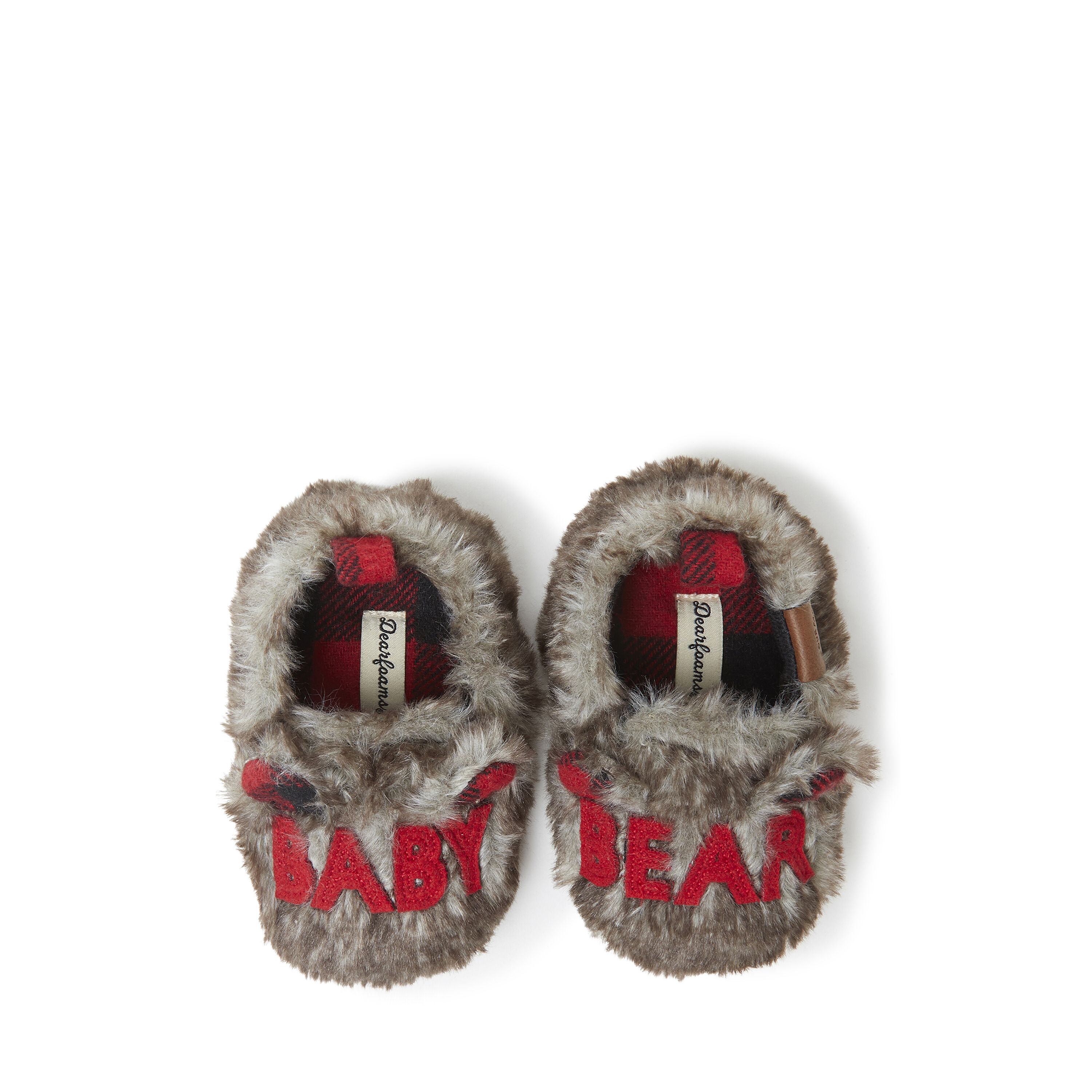 Furry baby slippers outlet