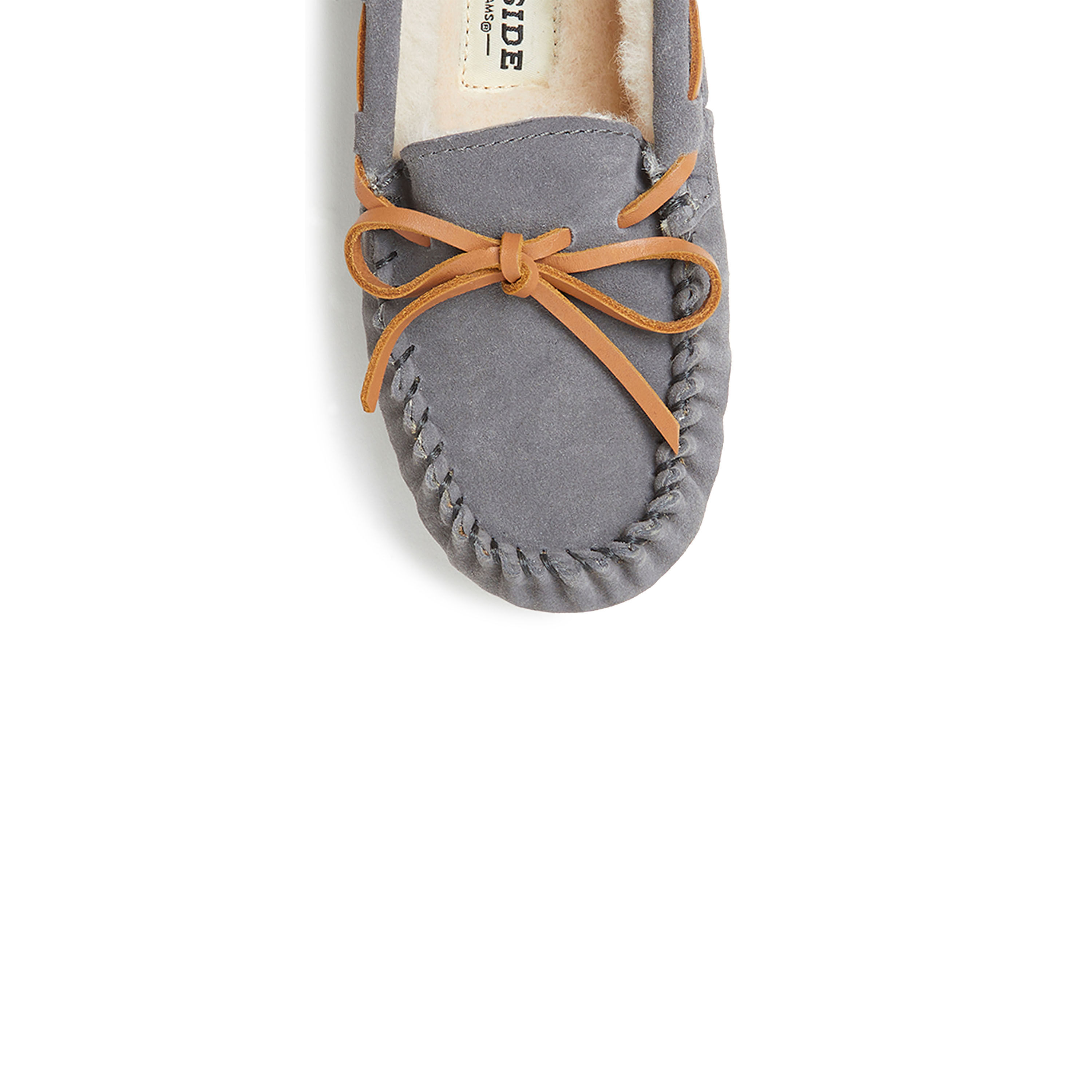 Kid's Fireside by Dearfoams Parke Genuine Shearling Moccasin Slipper