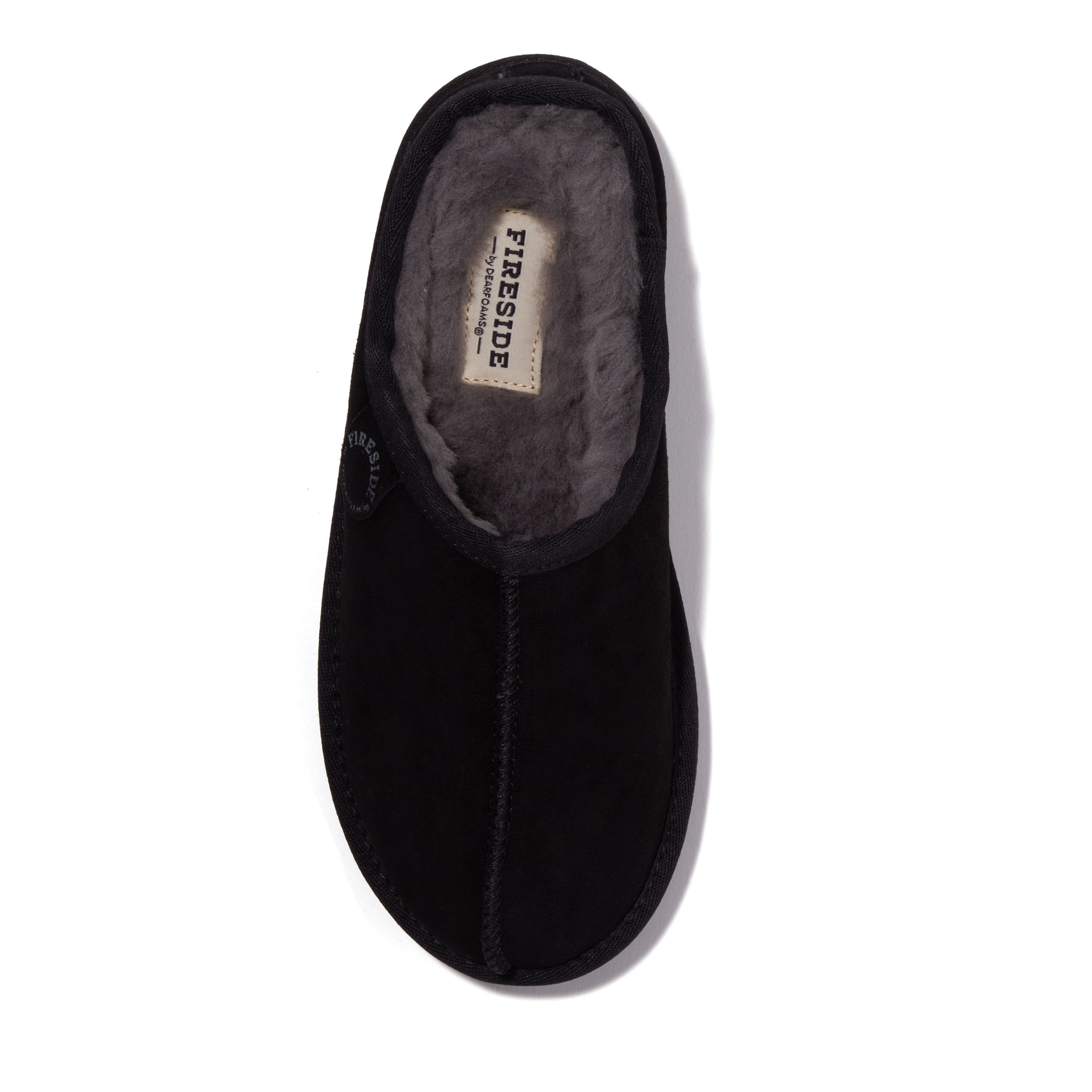 Dearfoam black slippers sales