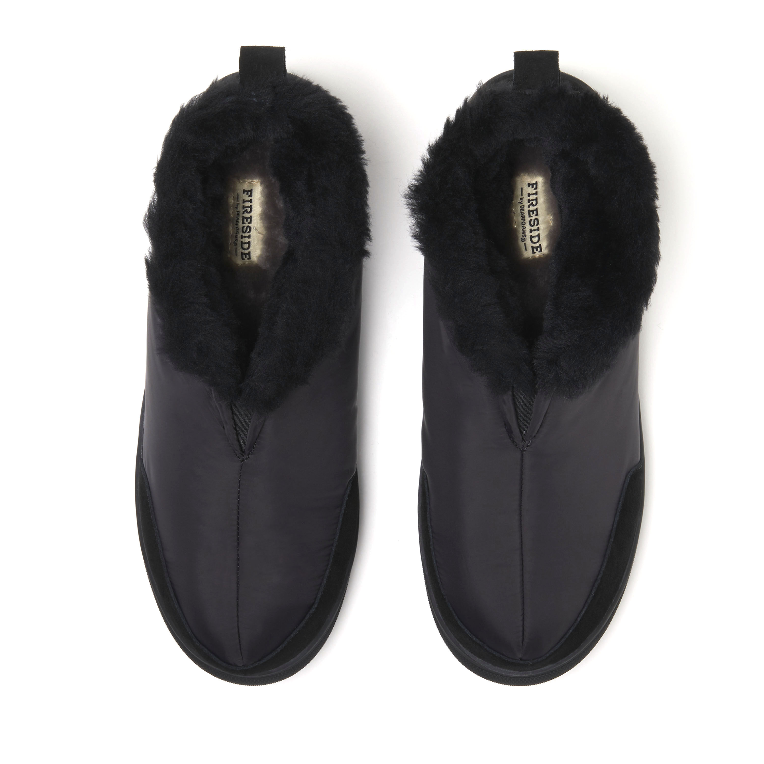 Men's Fireside by Dearfoams Shearling Warm Up Bootie