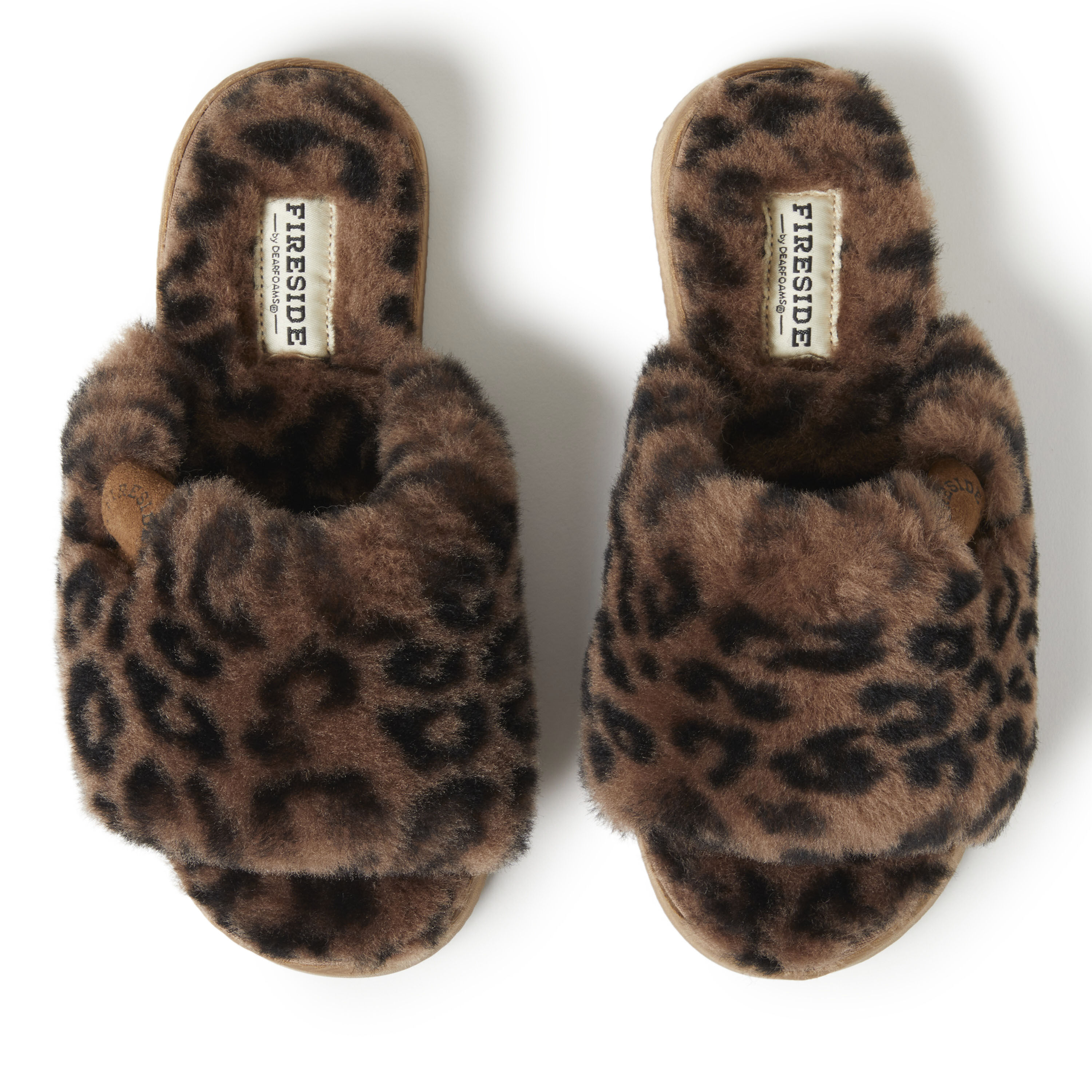 Dearfoam cheetah slippers clearance