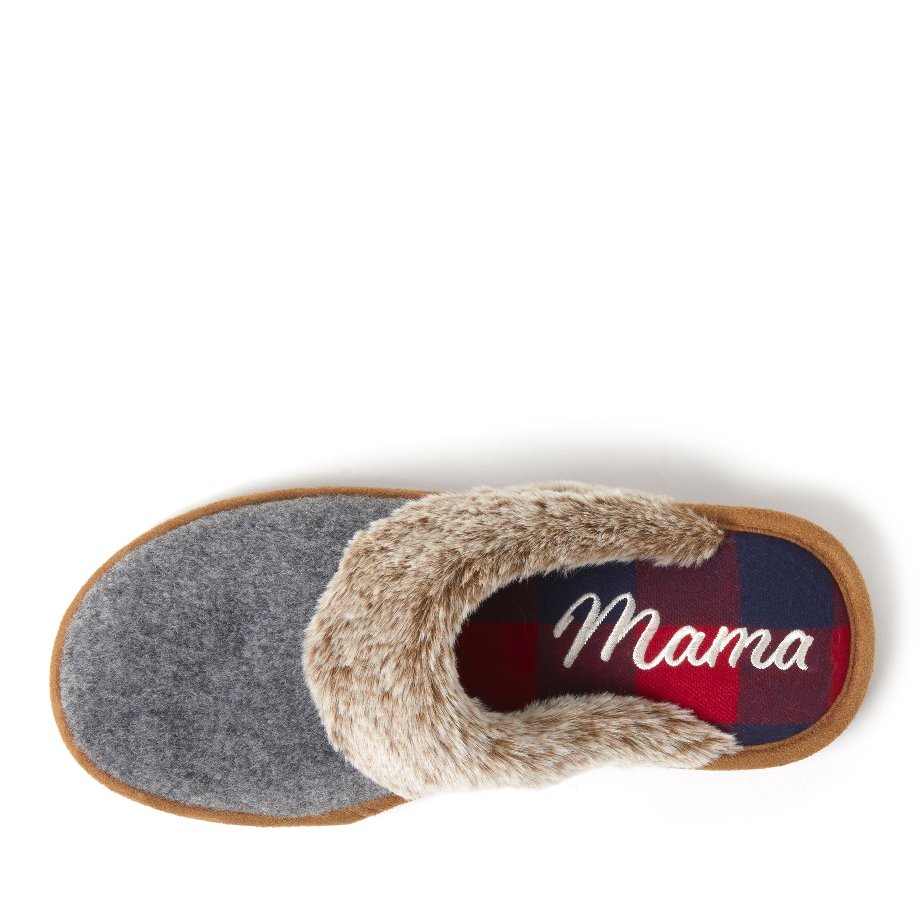 Women's Family Scuff with Mama Bear Embroidery