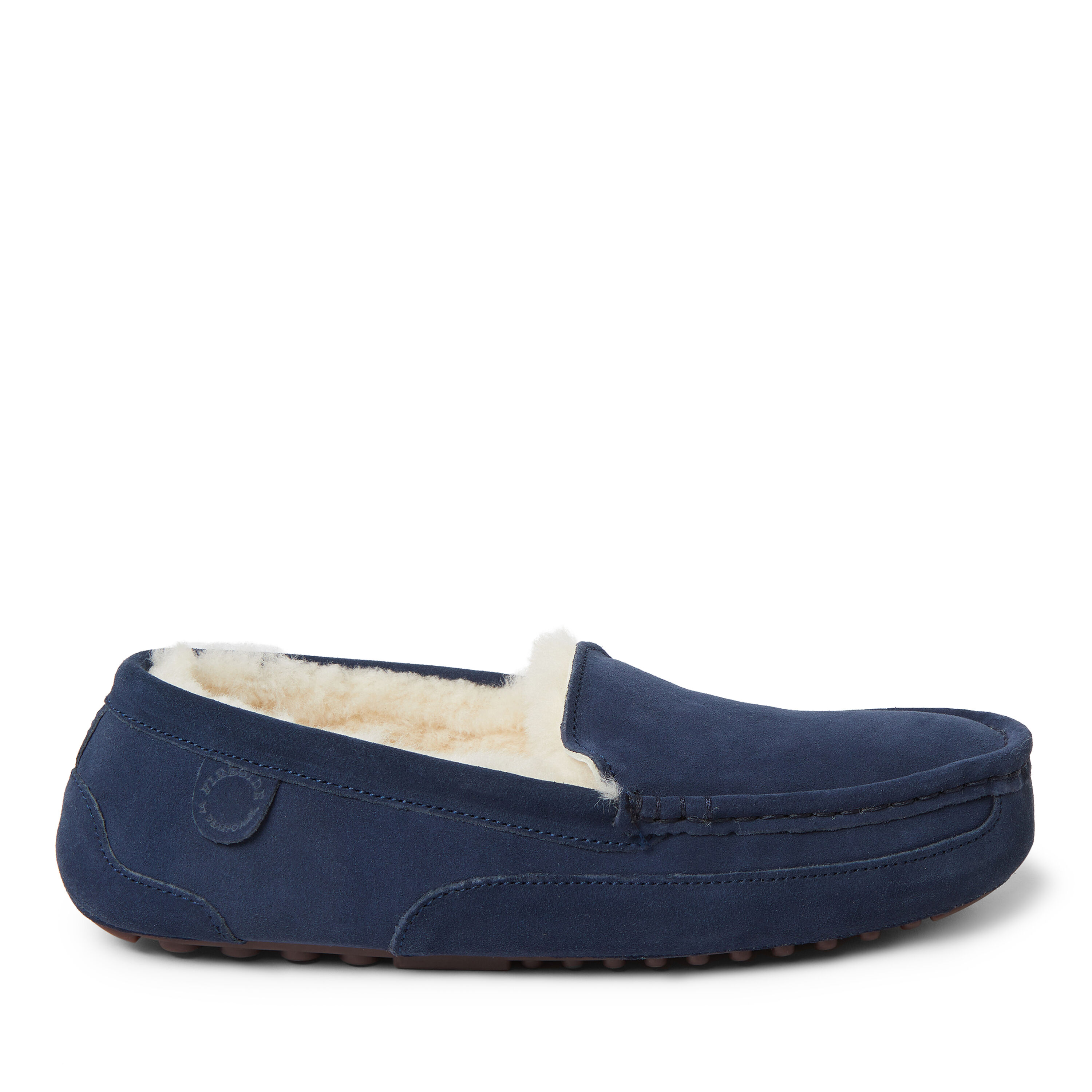 Men's Fireside by Dearfoams Melbourne Genuine Shearling Moccasin Slipper
