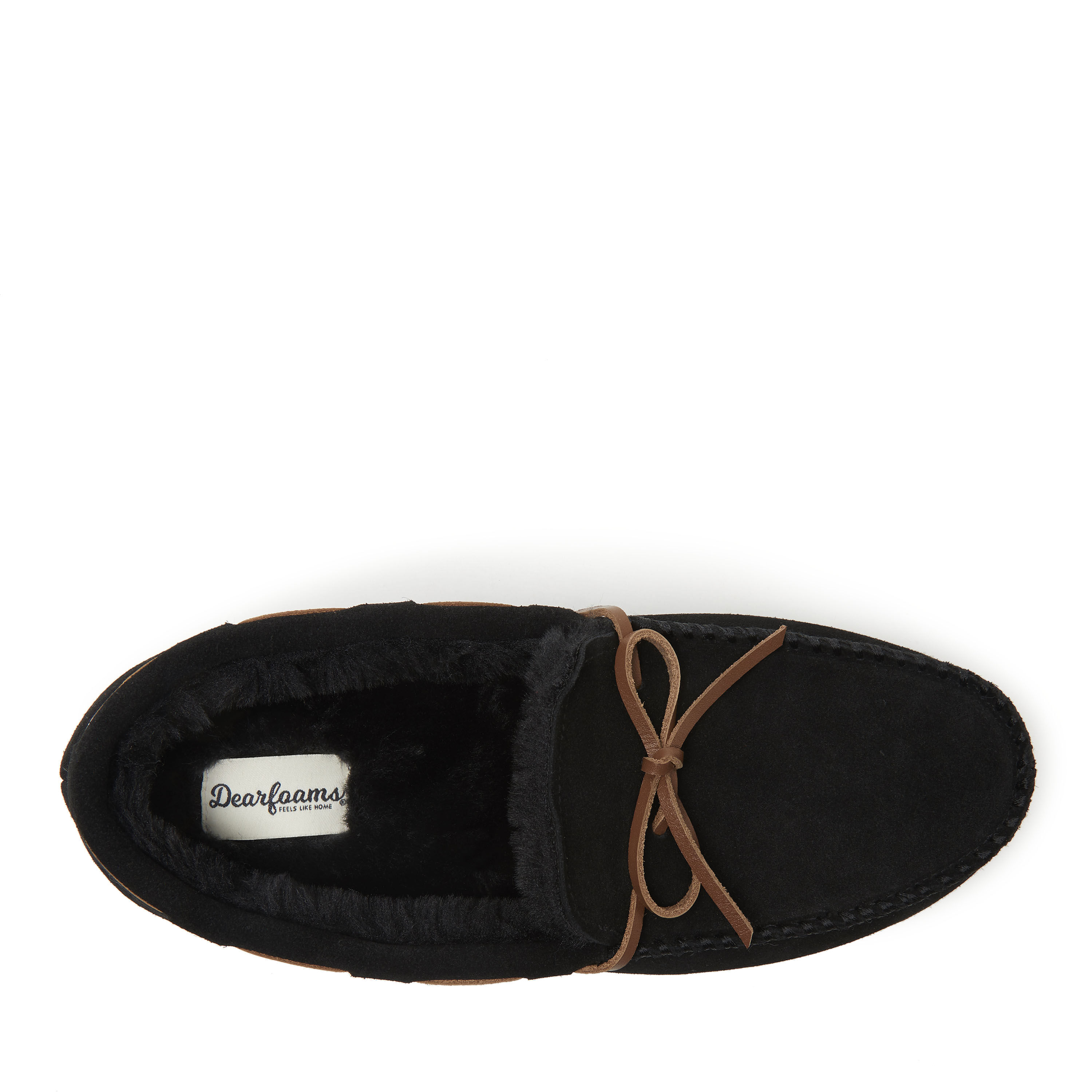 Men s Hudson Genuine Suede Moccasin with Tie