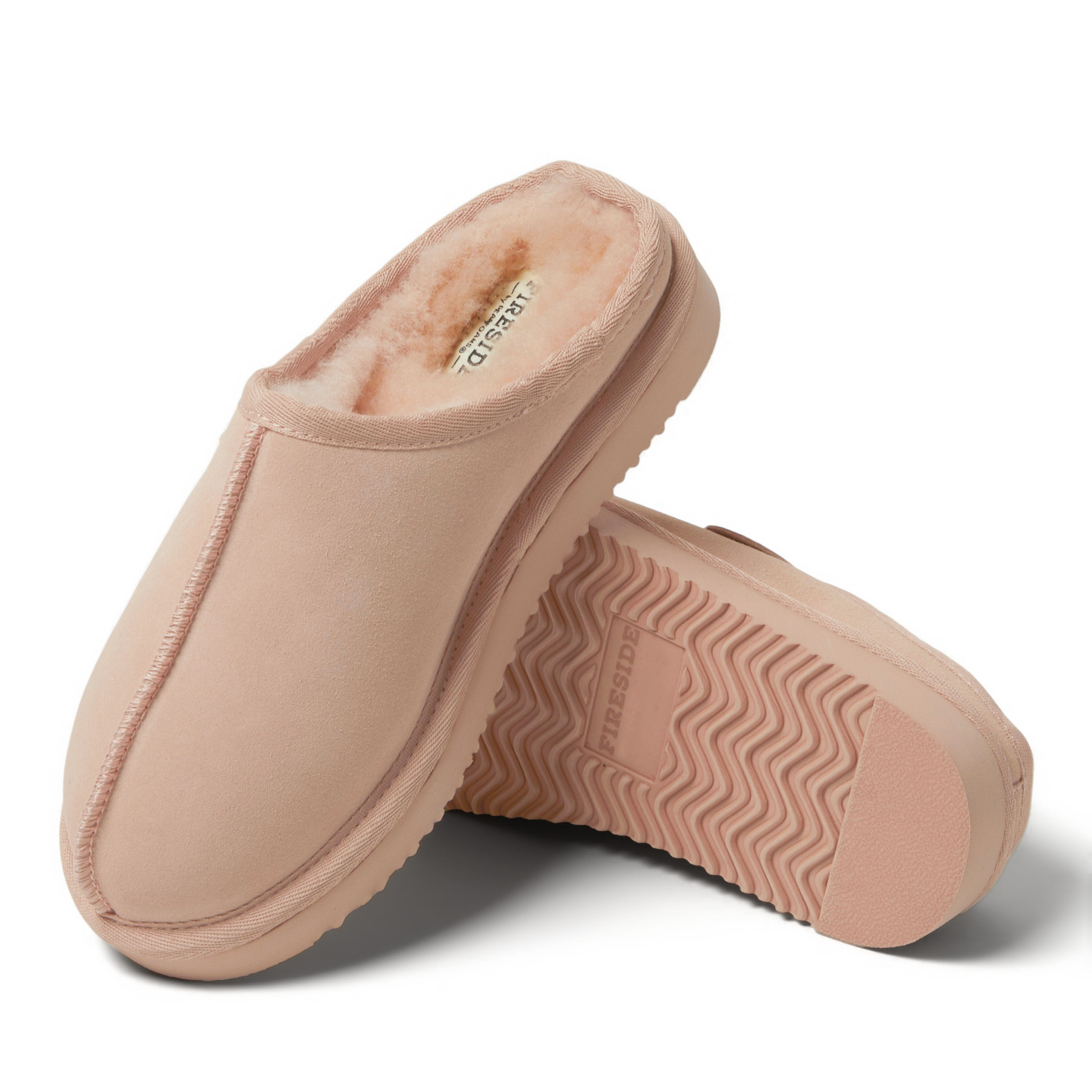 Women's Fireside by Dearfoams Greta Genuine Shearling Clog