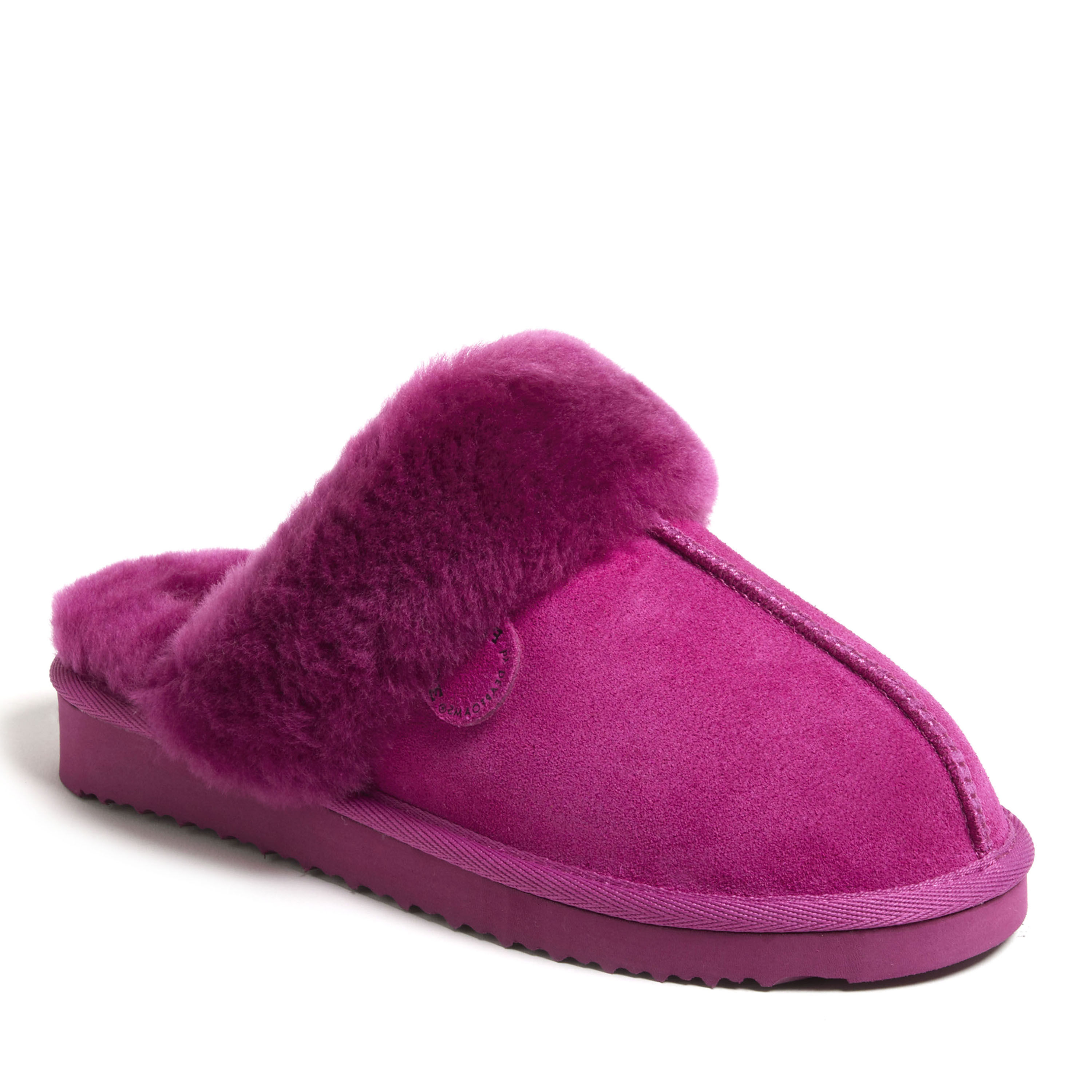 Dearfoams sydney clearance shearling scuff slippers