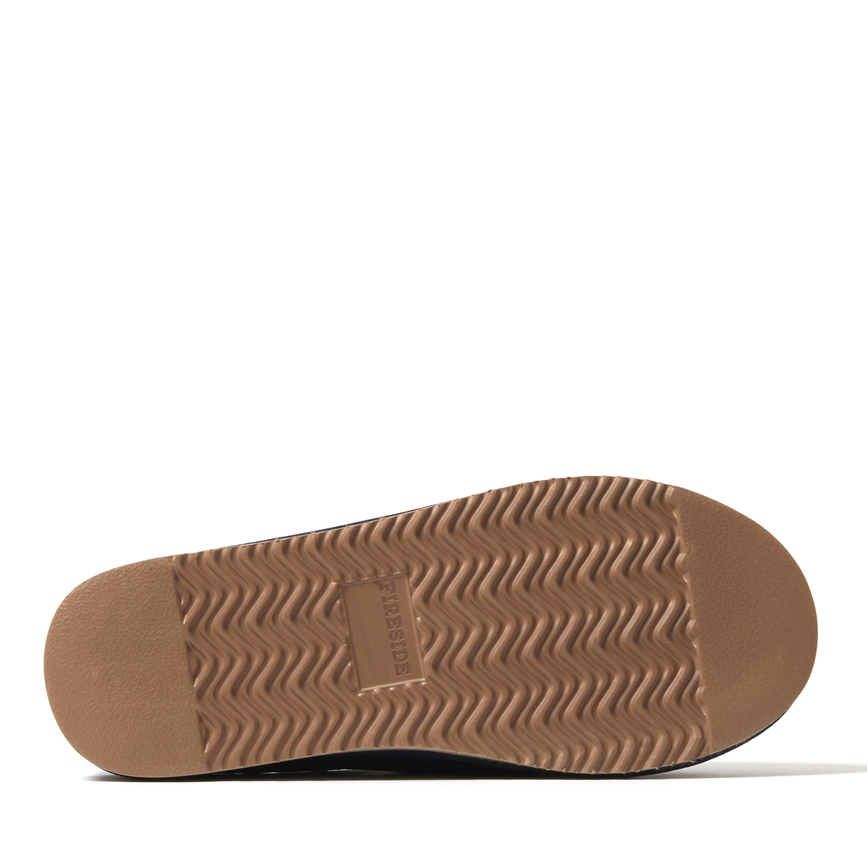 Men's Fireside by Dearfoams Grafton Genuine Shearling Clog Slipper with Woven Accent