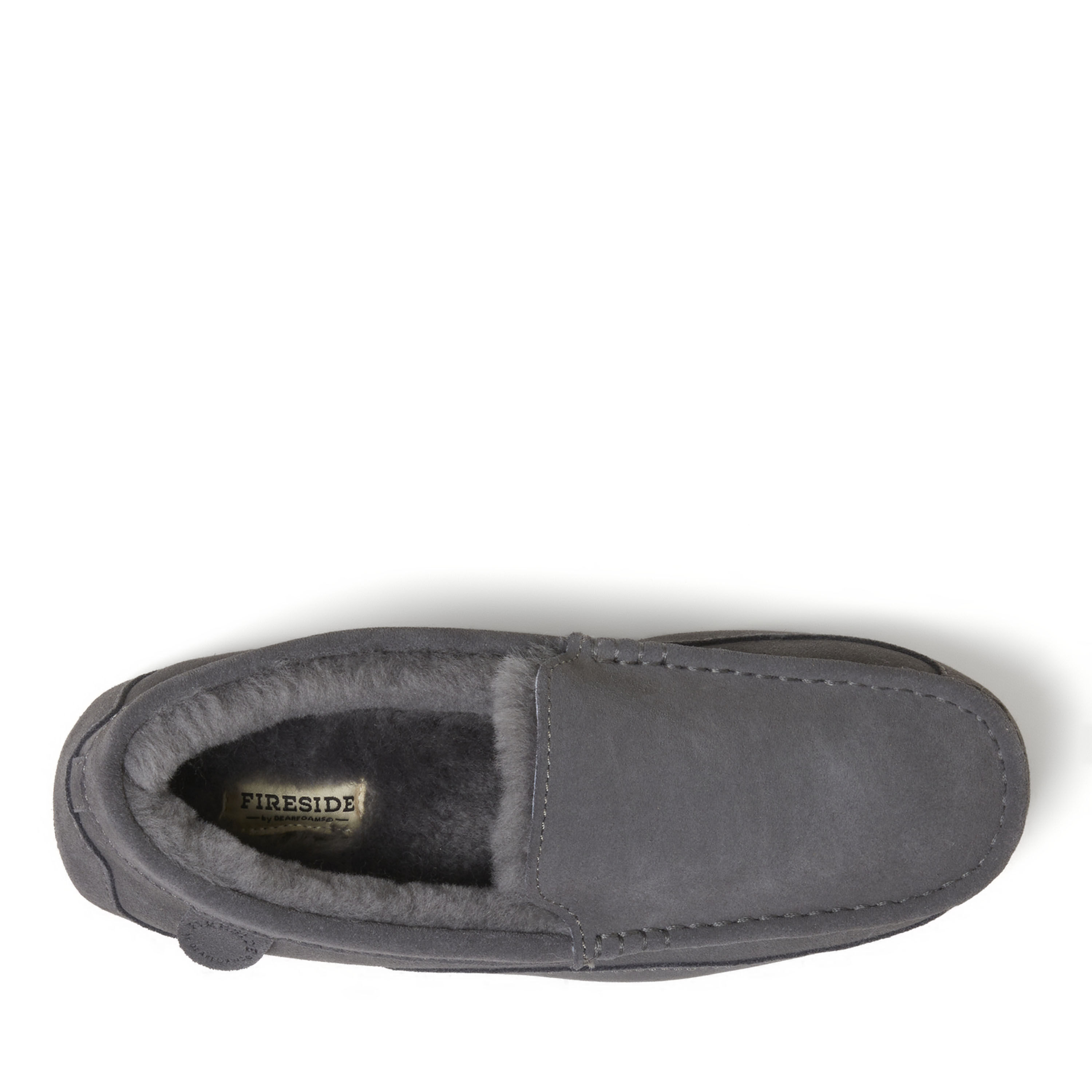 Men's Fireside by Dearfoams Melbourne Genuine Shearling Moccasin Slipper