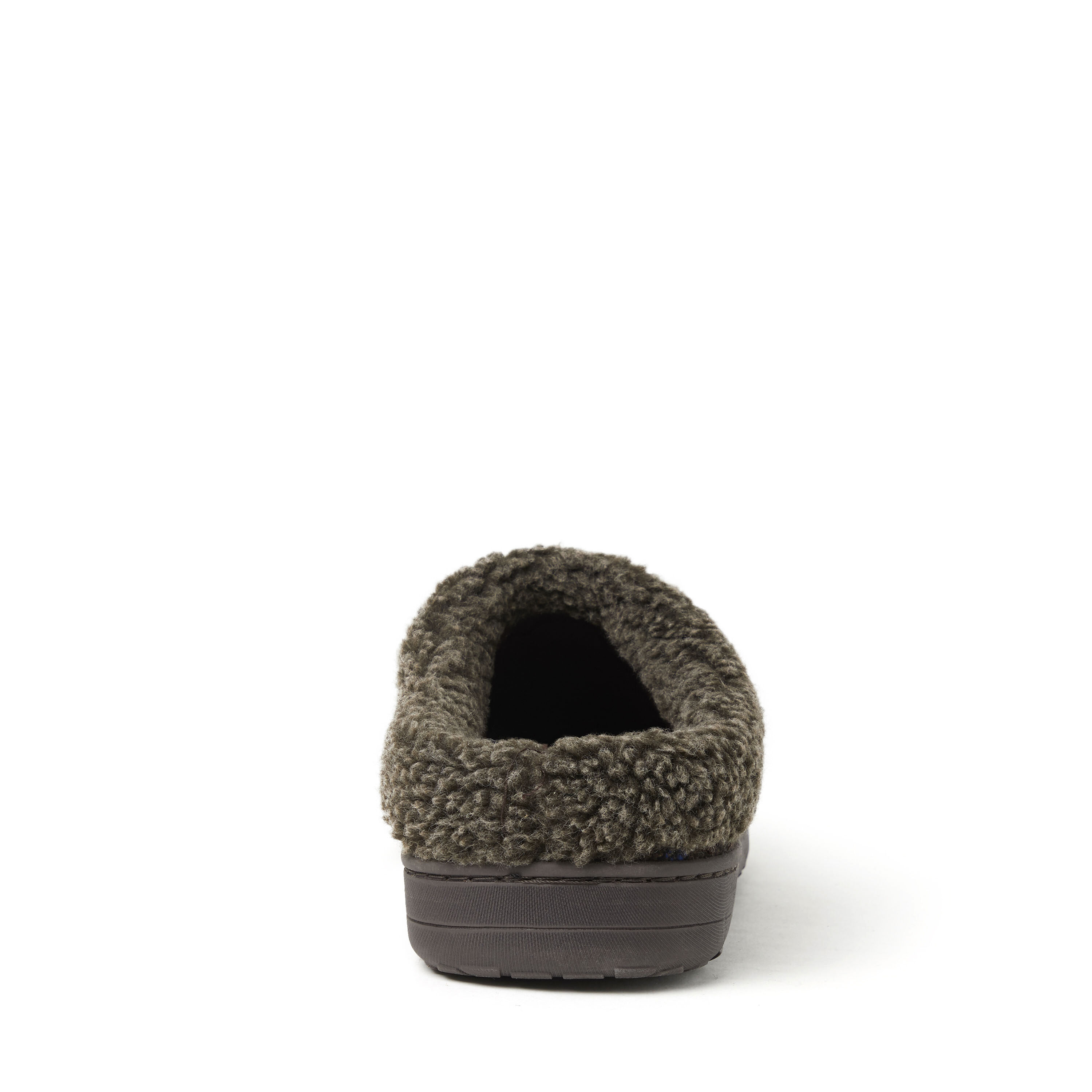 Men's dearfoams microsuede whipstitch trim clog slippers sales
