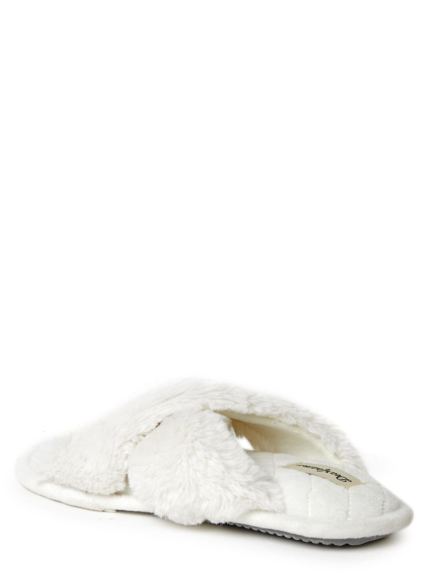 Women's Jessica Furry Crossband Slide Slipper