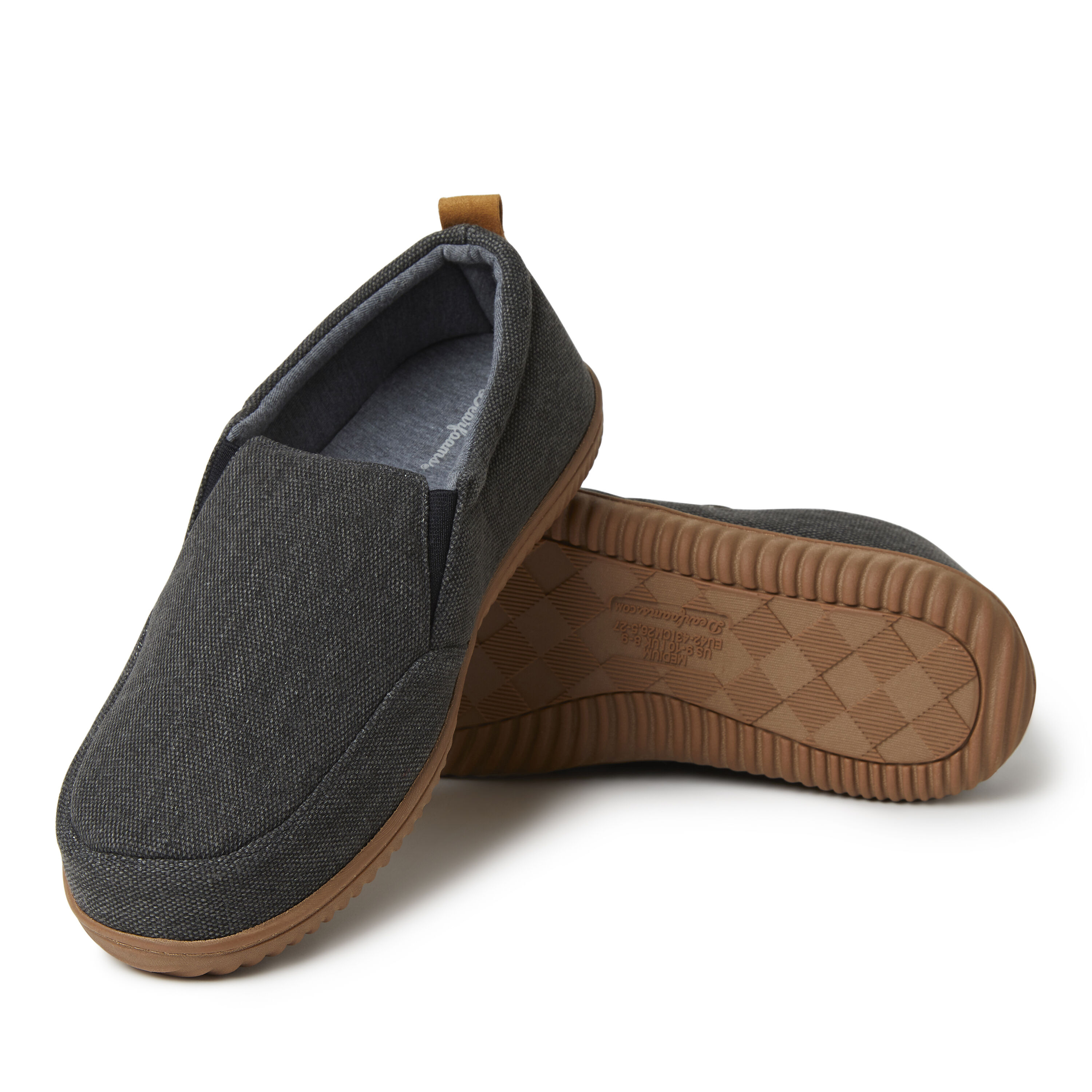 Dearfoams men's best sale closed back slipper