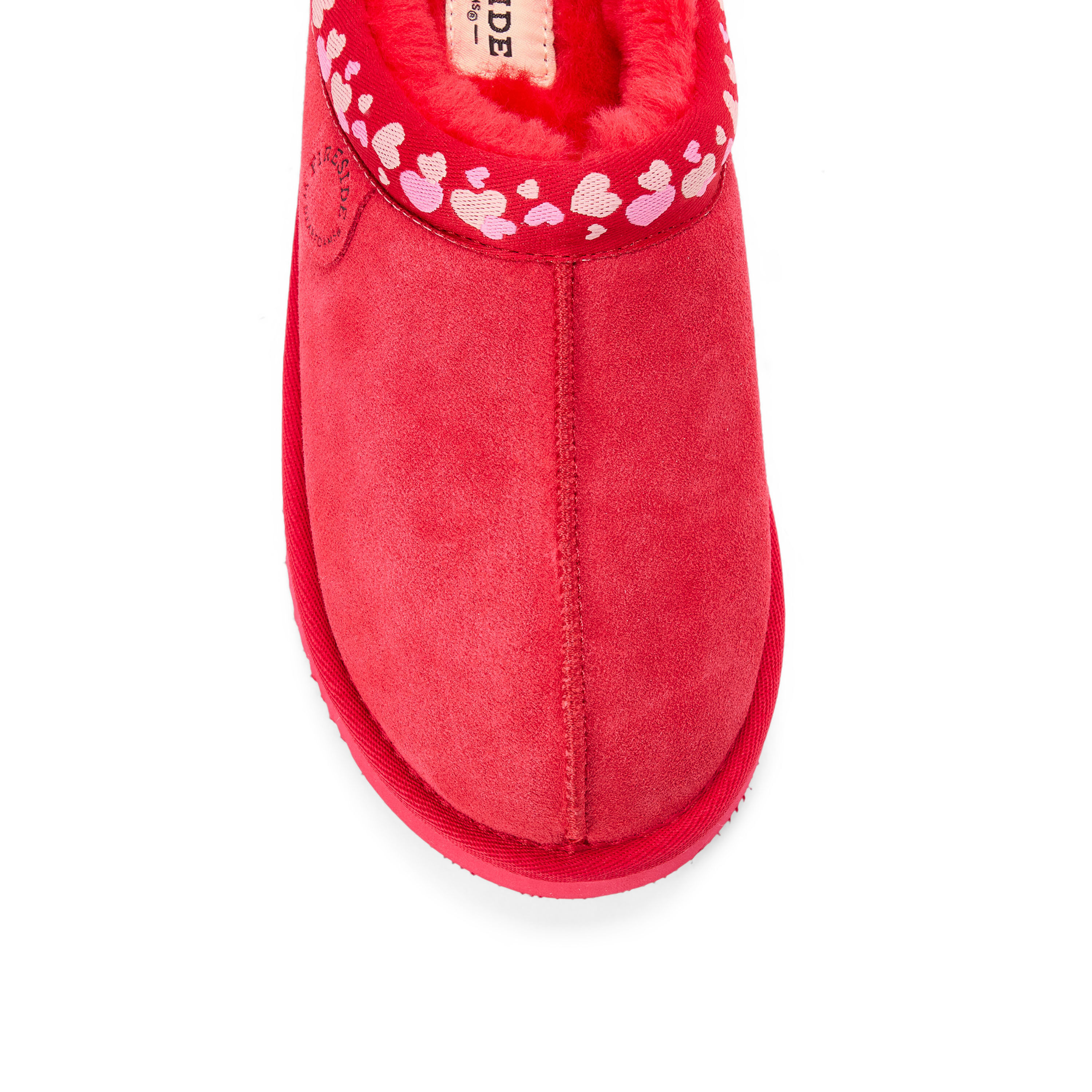 Women's Fireside by Dearfoams Greta Genuine Shearling Clog With Taping