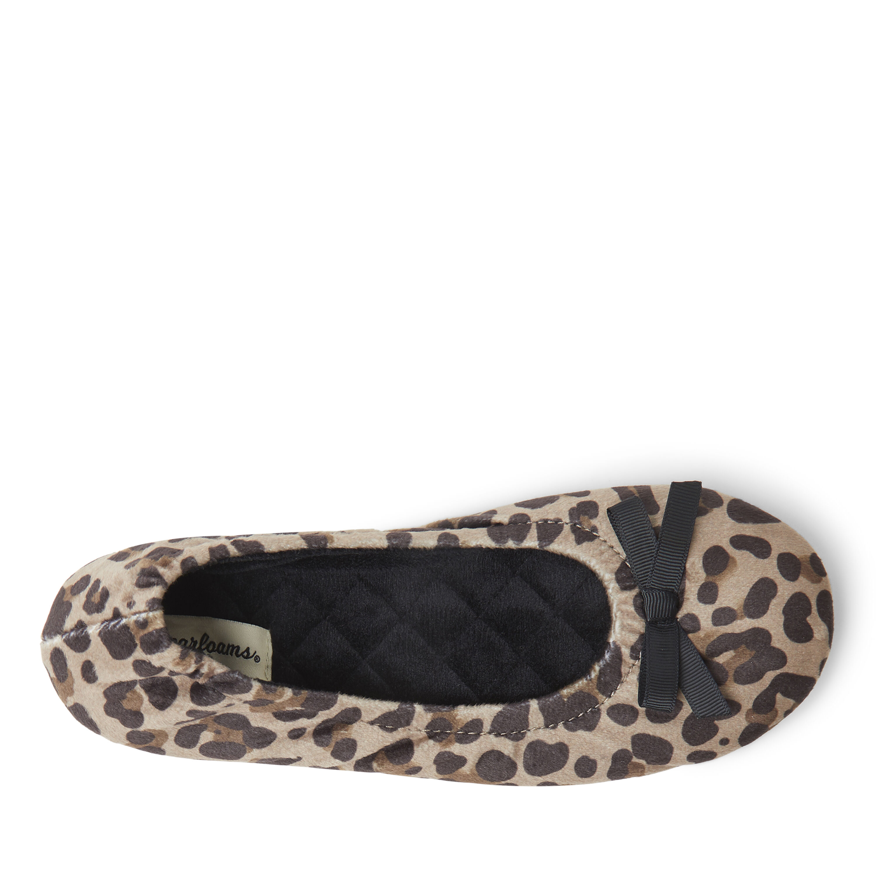 Dearfoams velour 2025 ballerina slippers