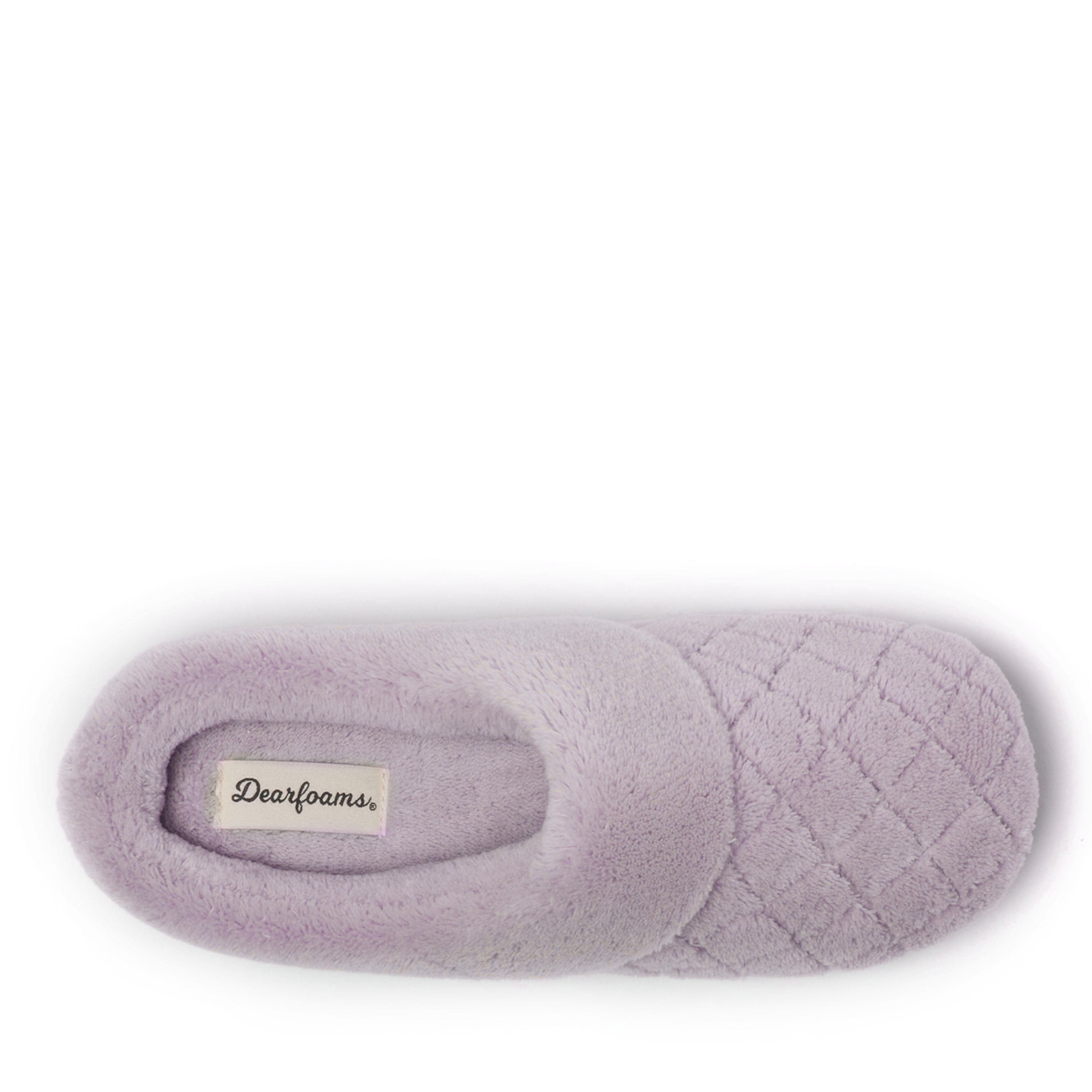 Purple clearance dearfoam slippers