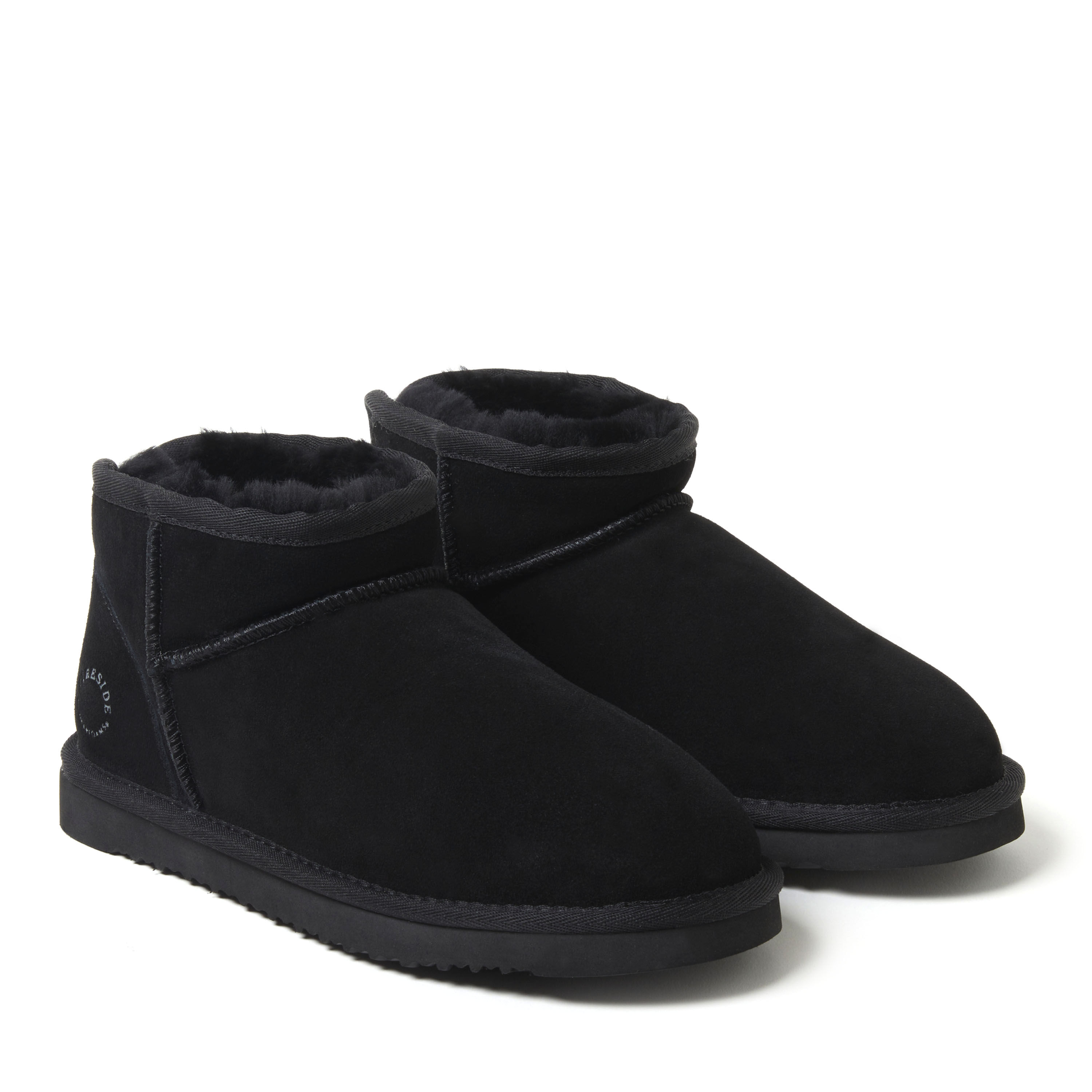 Women's Fireside by Dearfoams Riverland Genuine Shearling Micro Bootie