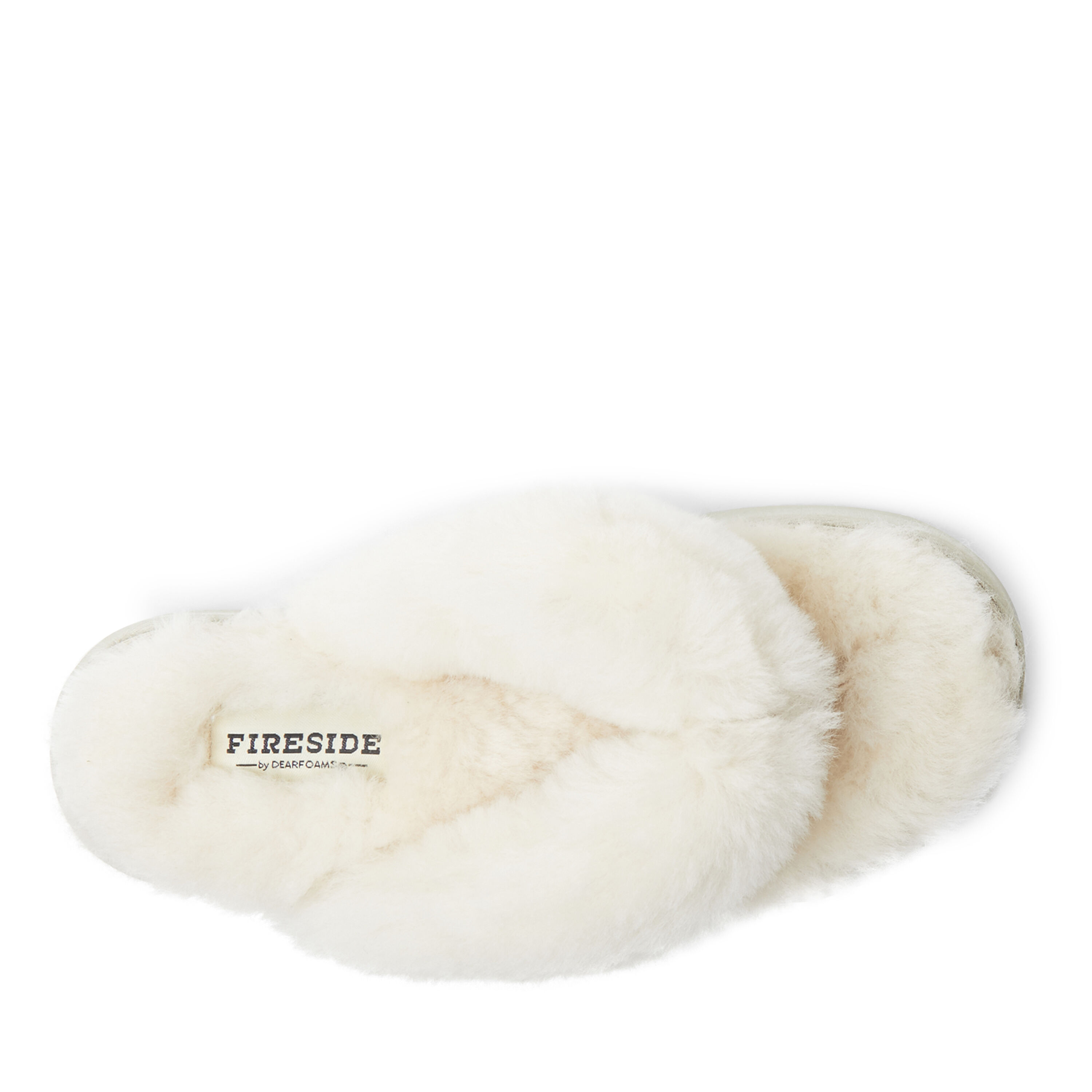 Shearling thong slippers deals