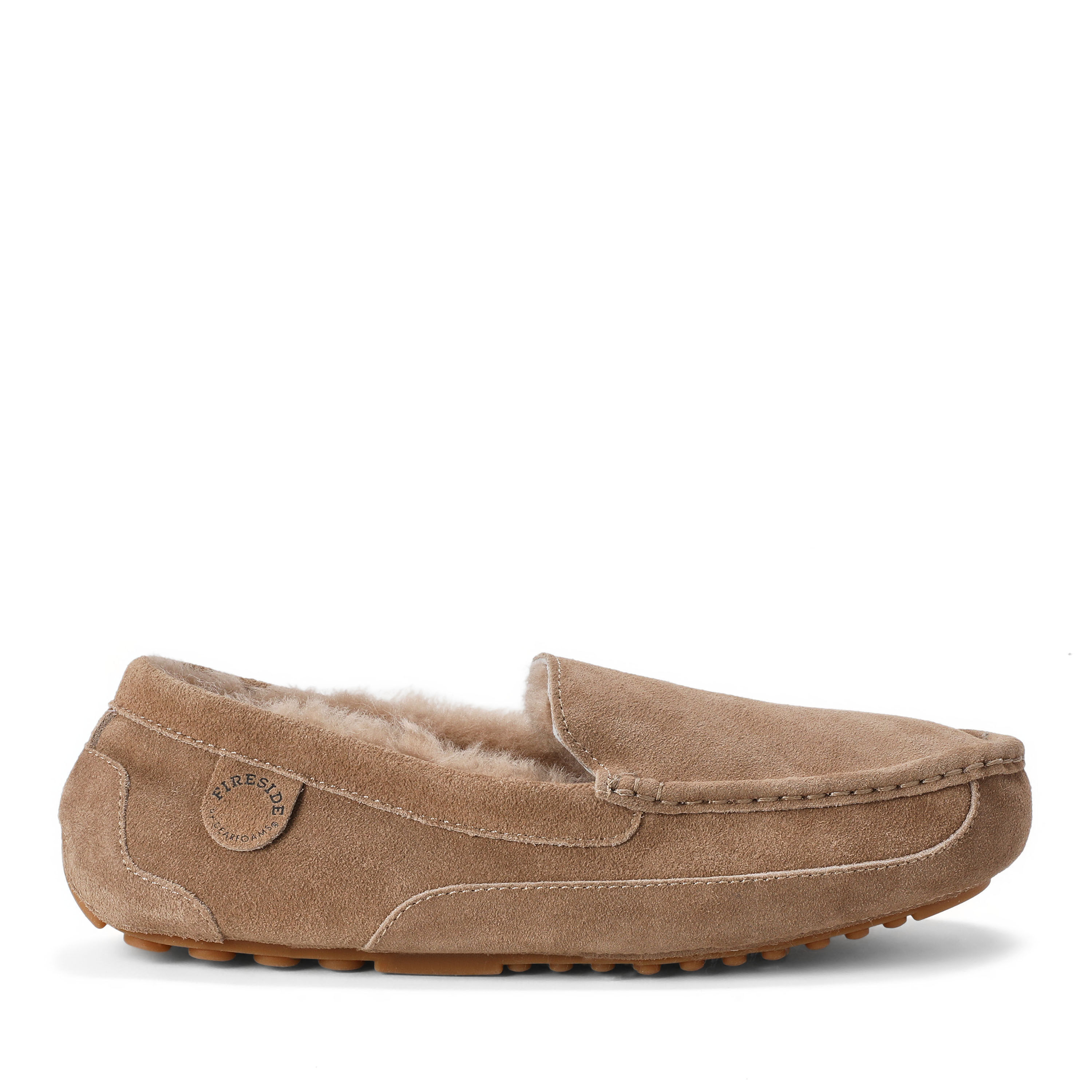 Men's Fireside by Dearfoams Melbourne Genuine Shearling Moccasin Slipper