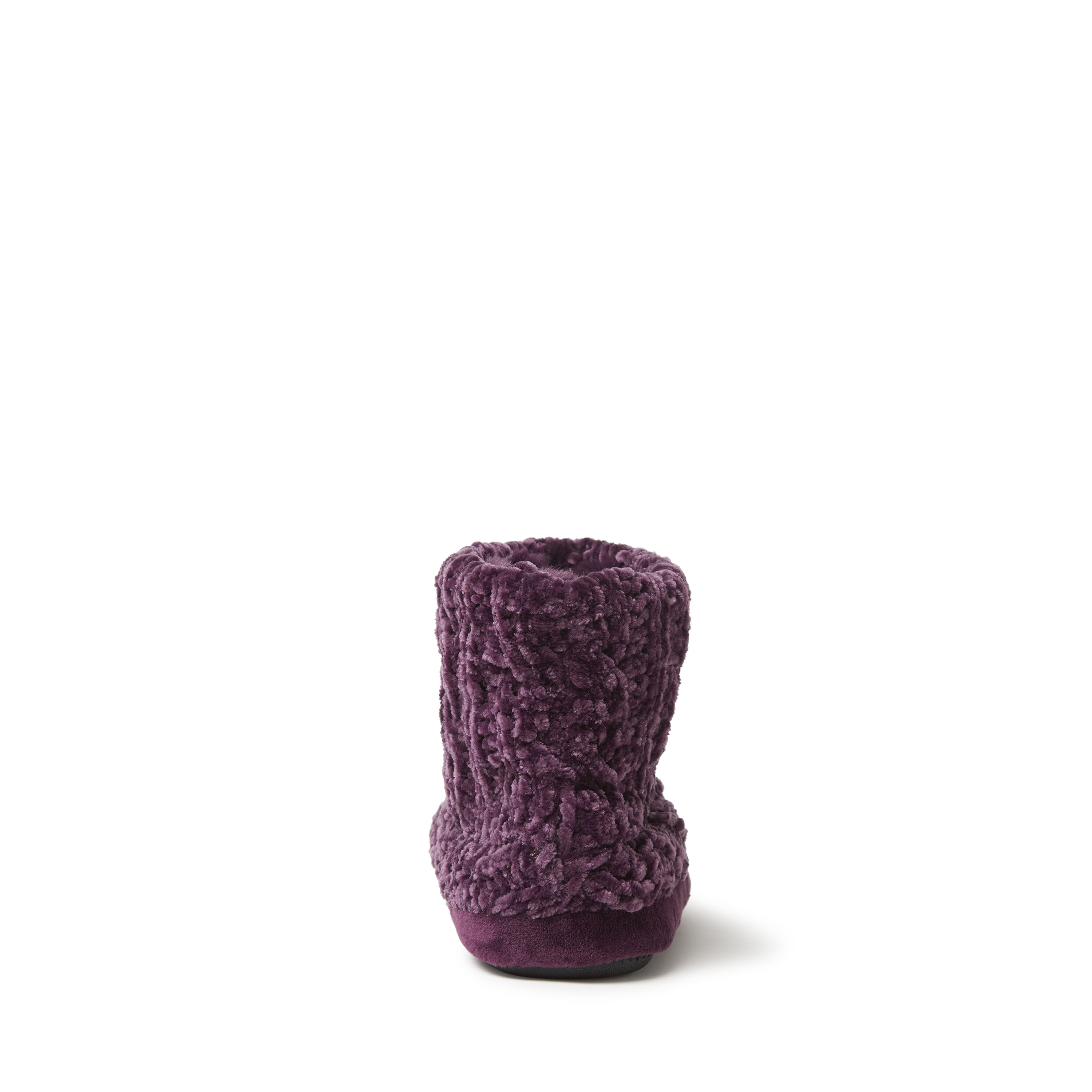 Women's dearfoams leah marled chenille deals knit bootie slippers