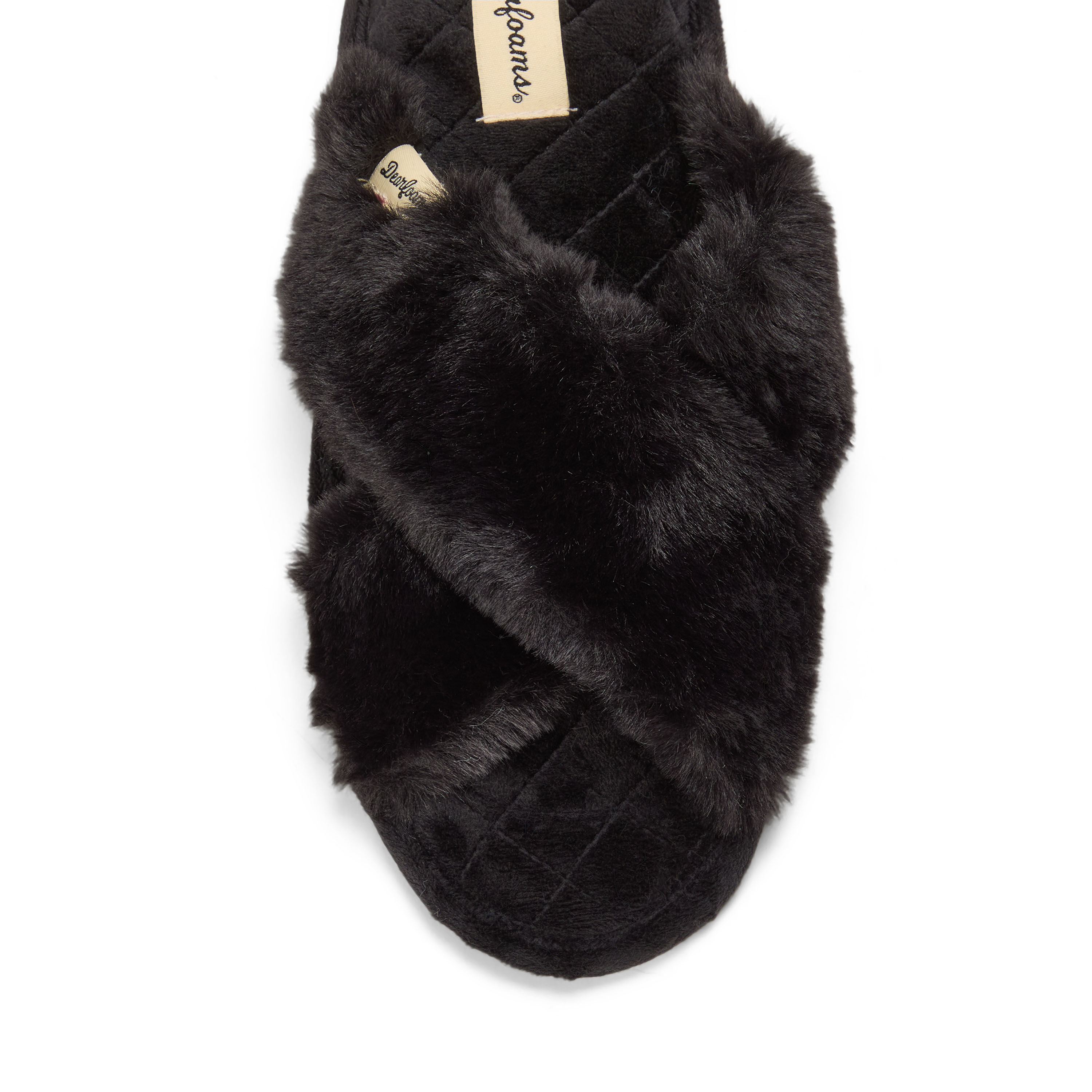 Women's Jessica Furry Crossband Slide Slipper
