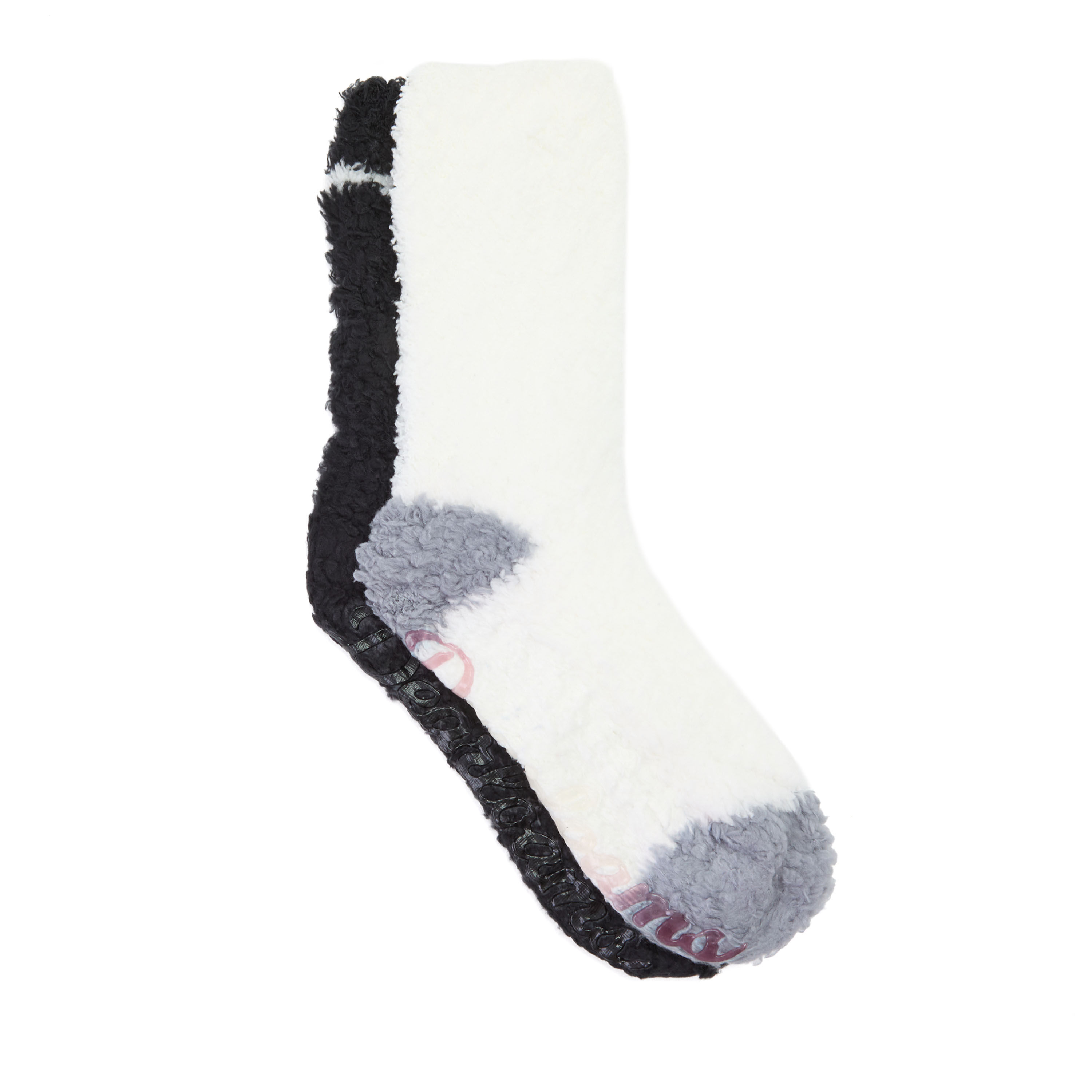 Ladies Solid Cozy Crew Sock 2 Pack