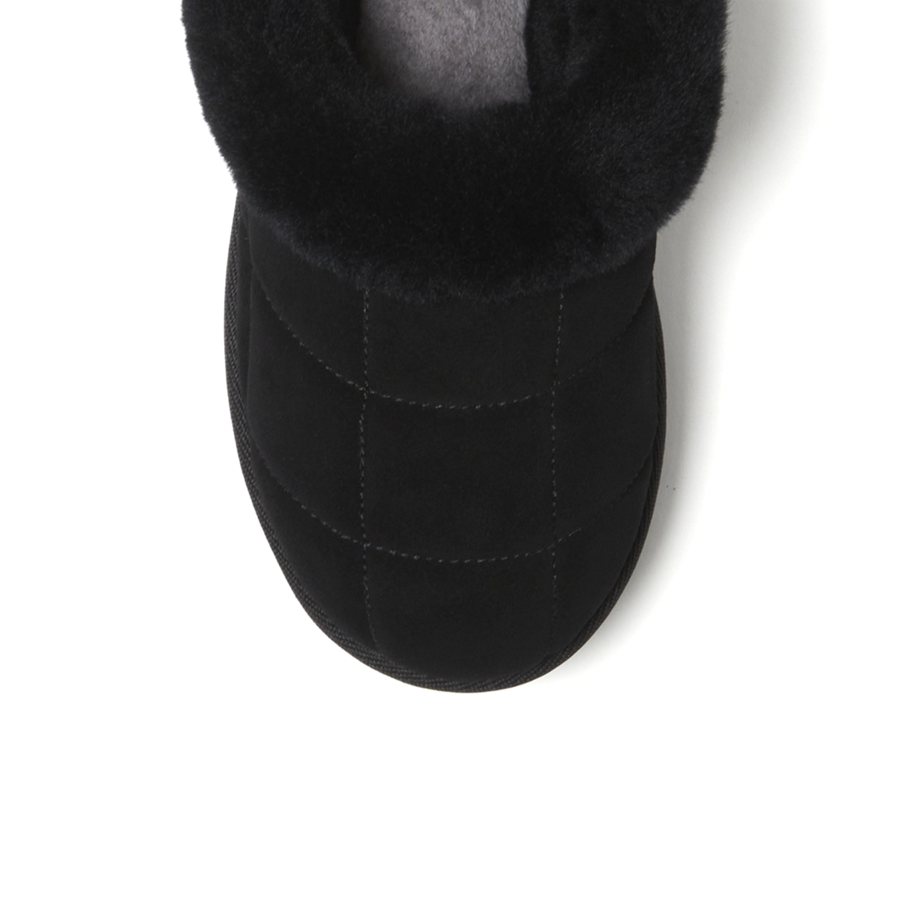 Women's Fireside by Dearfoams Bendigo Genuine Shearling Quilted Platform Clog