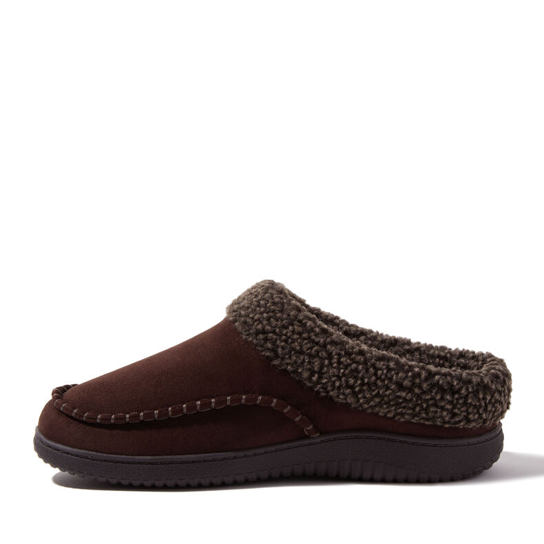 Men's Marshall Microsuede Moc Toe Clog With Berber Cuff